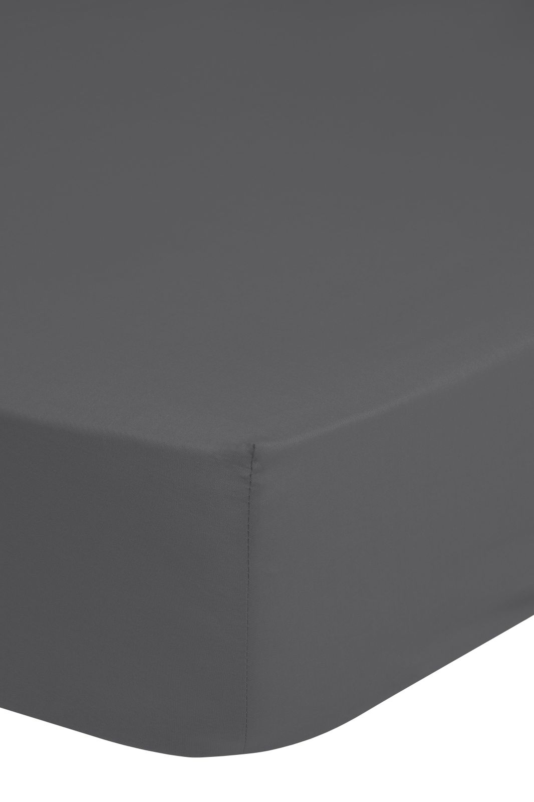 Satin-Spannbetttuch - grau - 180x200cm