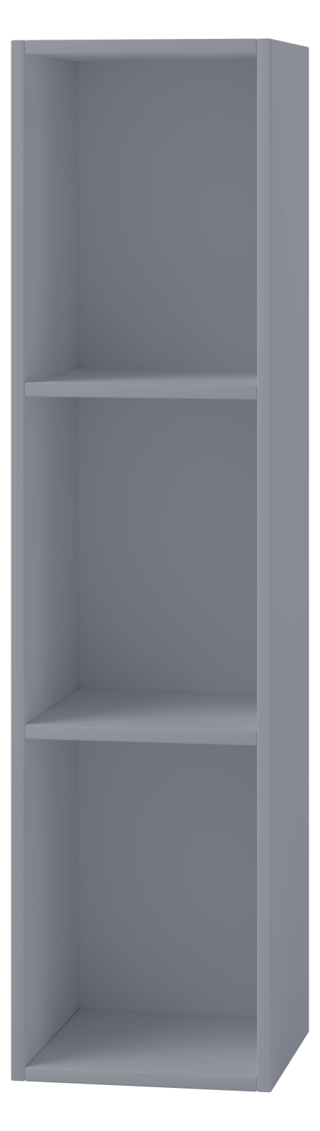 Schallplattenregal PLATTO - grau - 3 Fächer - 107 cm hoch