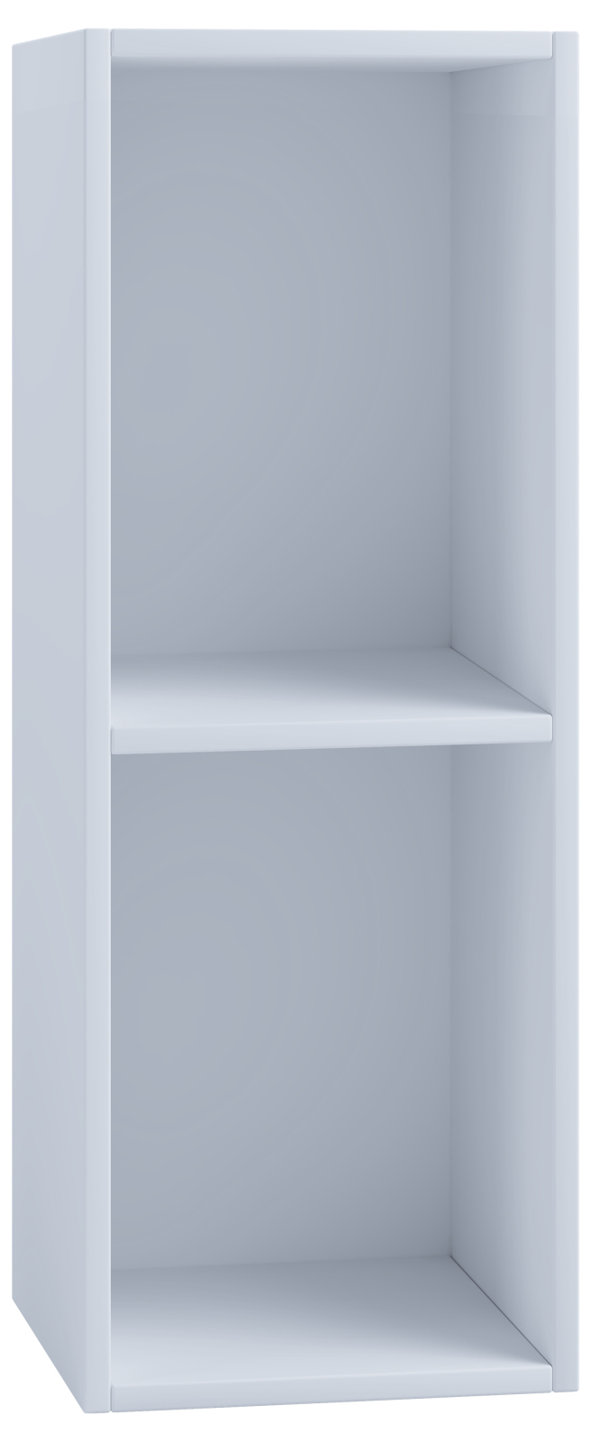 Schallplattenregal PLATTO - weiß - 2 Fächer - 72 cm hoch