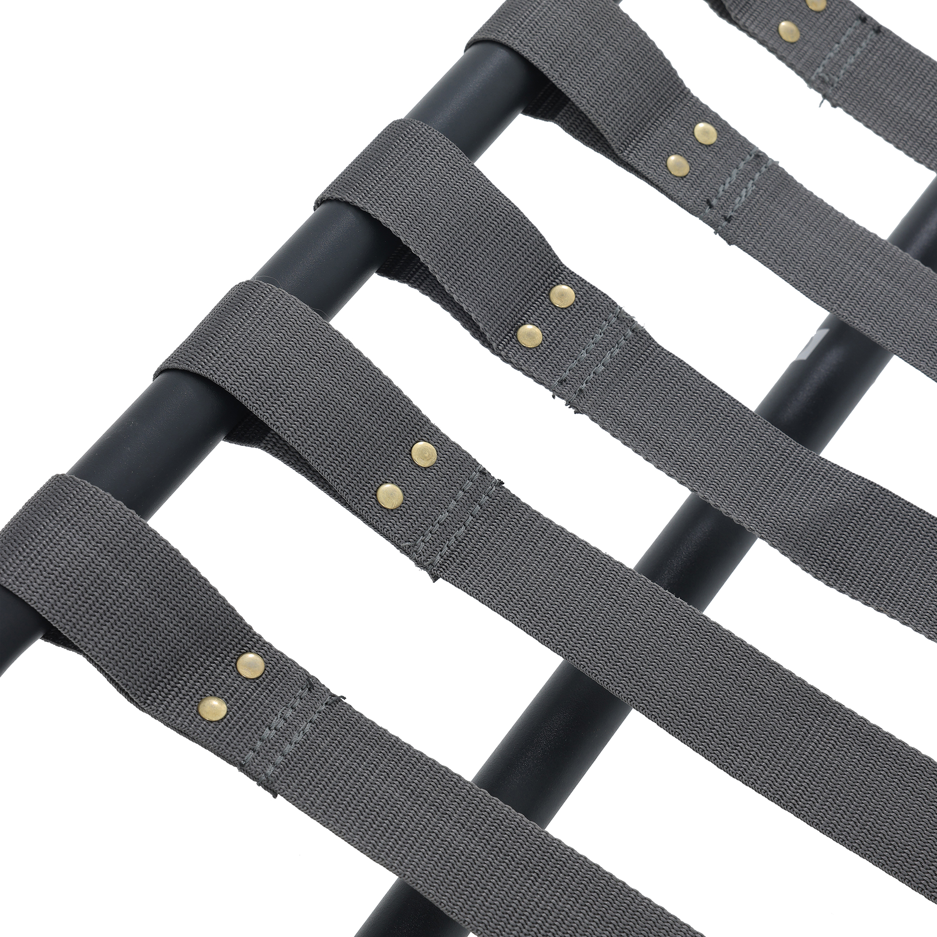Schaukelstuhl - grau-schwarz - wasserresistente Auflage 