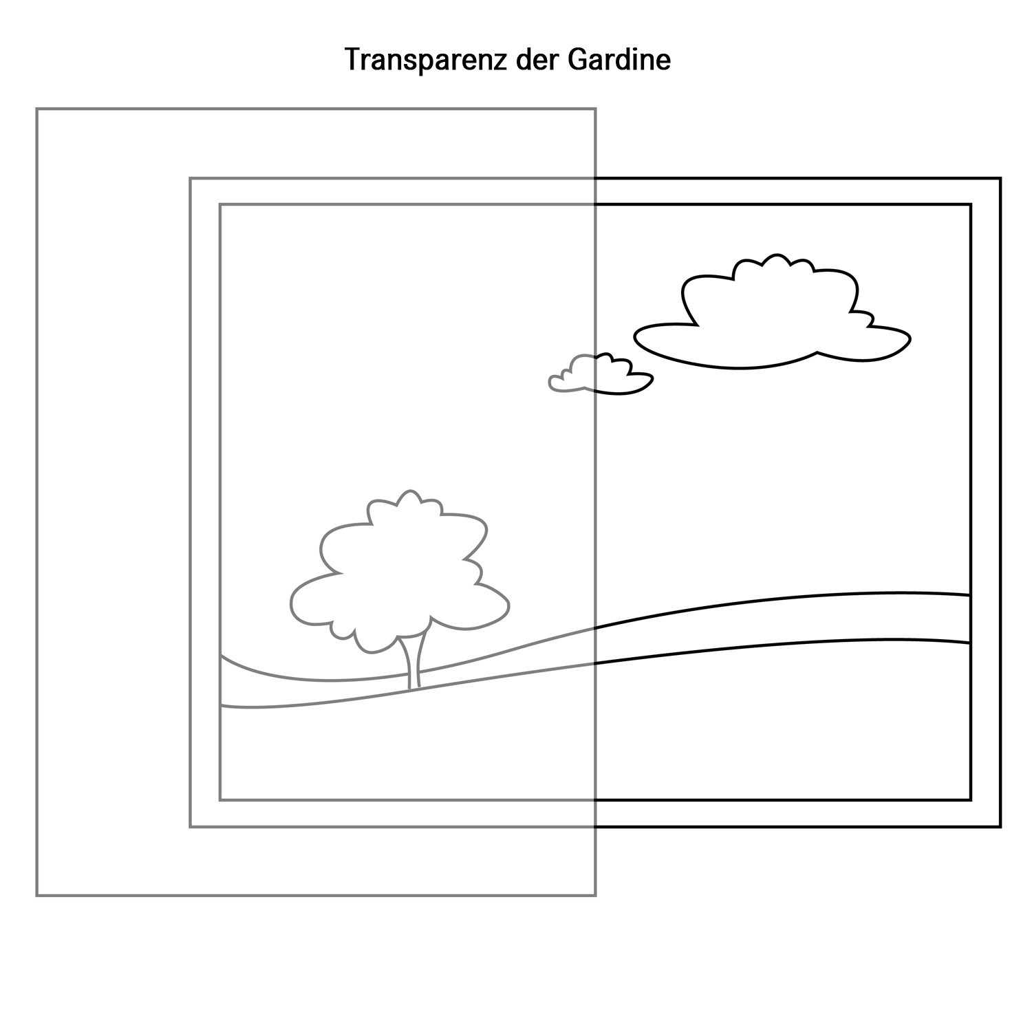 Scheibengardine - weiß - 60x97 cm