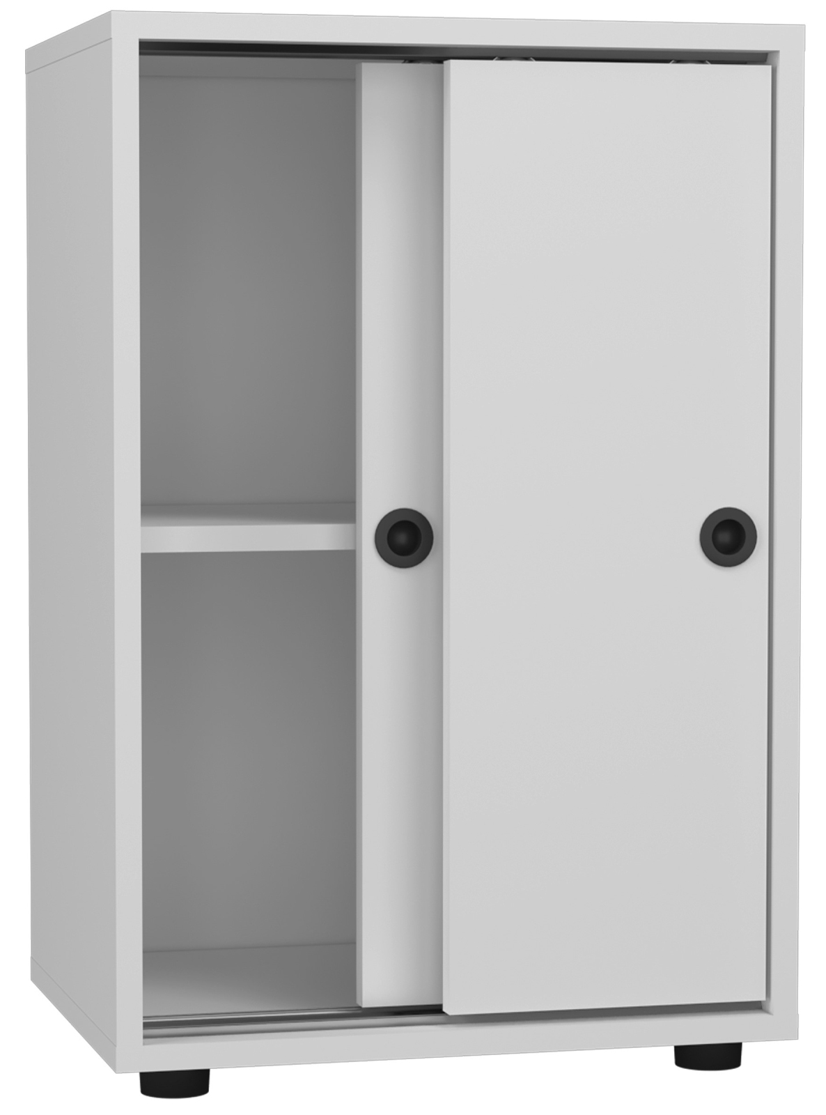 Schiebetürenschrank ULAS - weiß - ein Einlegeboden