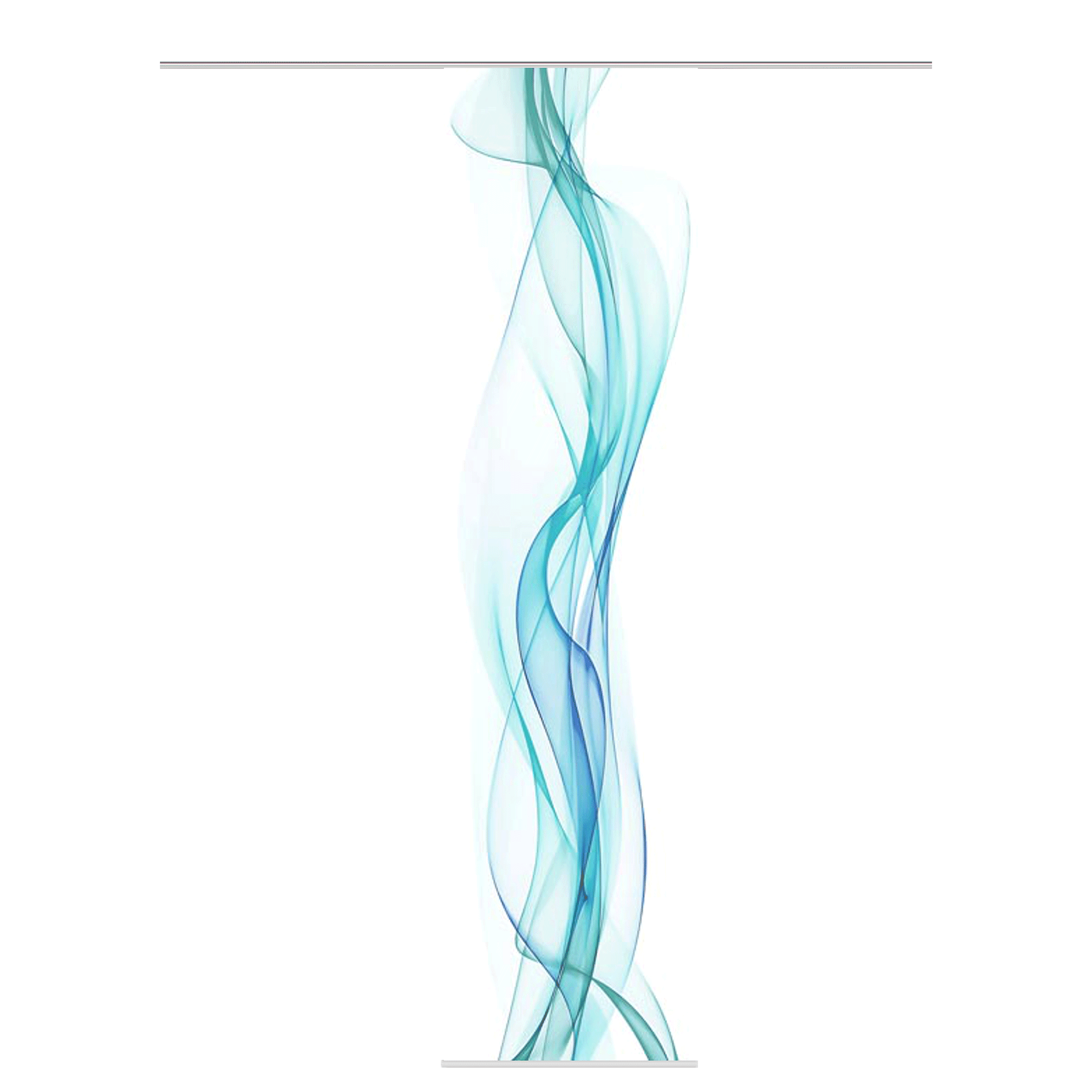 Schiebevorhang HAZE - petrol - 60x245 cm