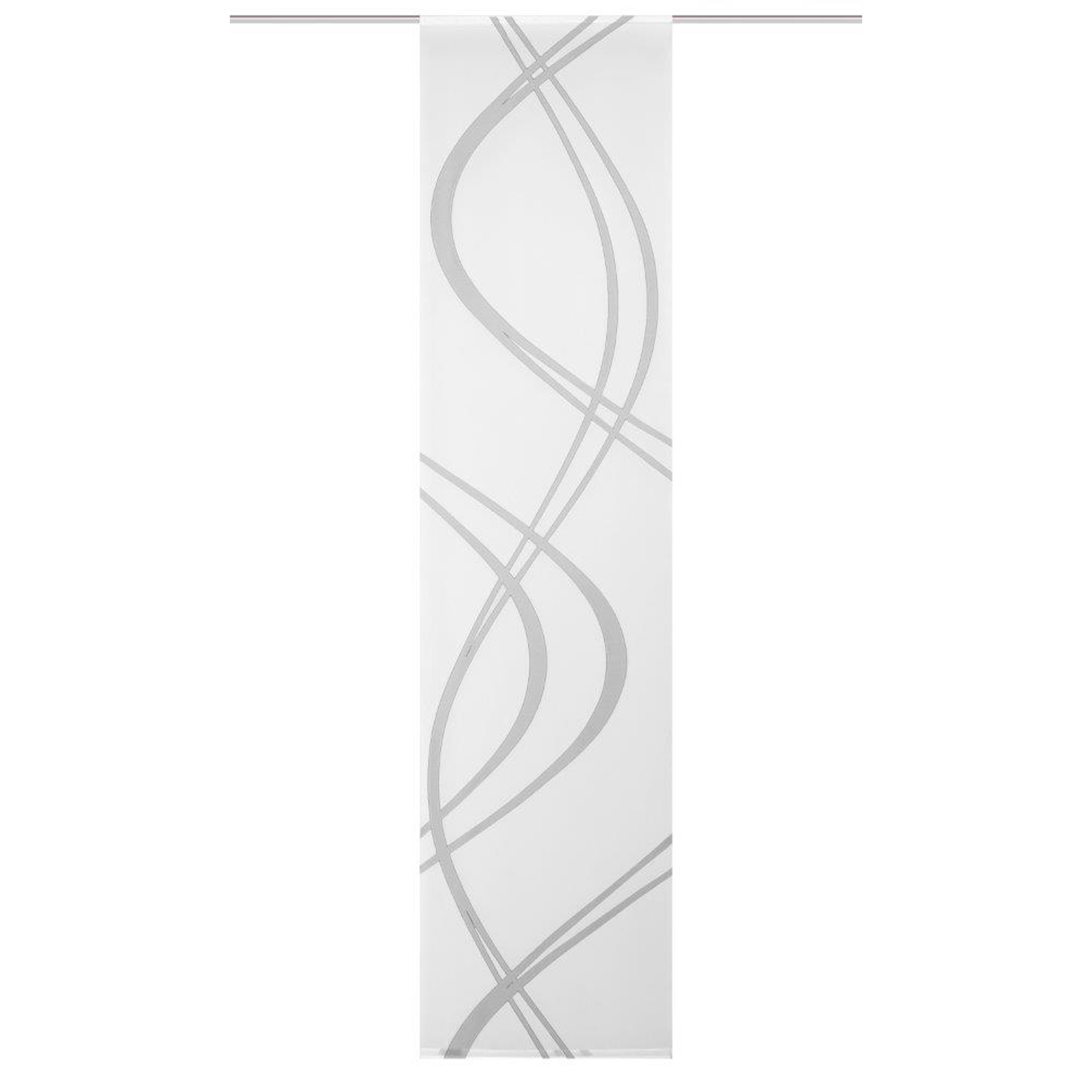 Schiebevorhang TIBERIO - grau - transparent - 60x245 cm