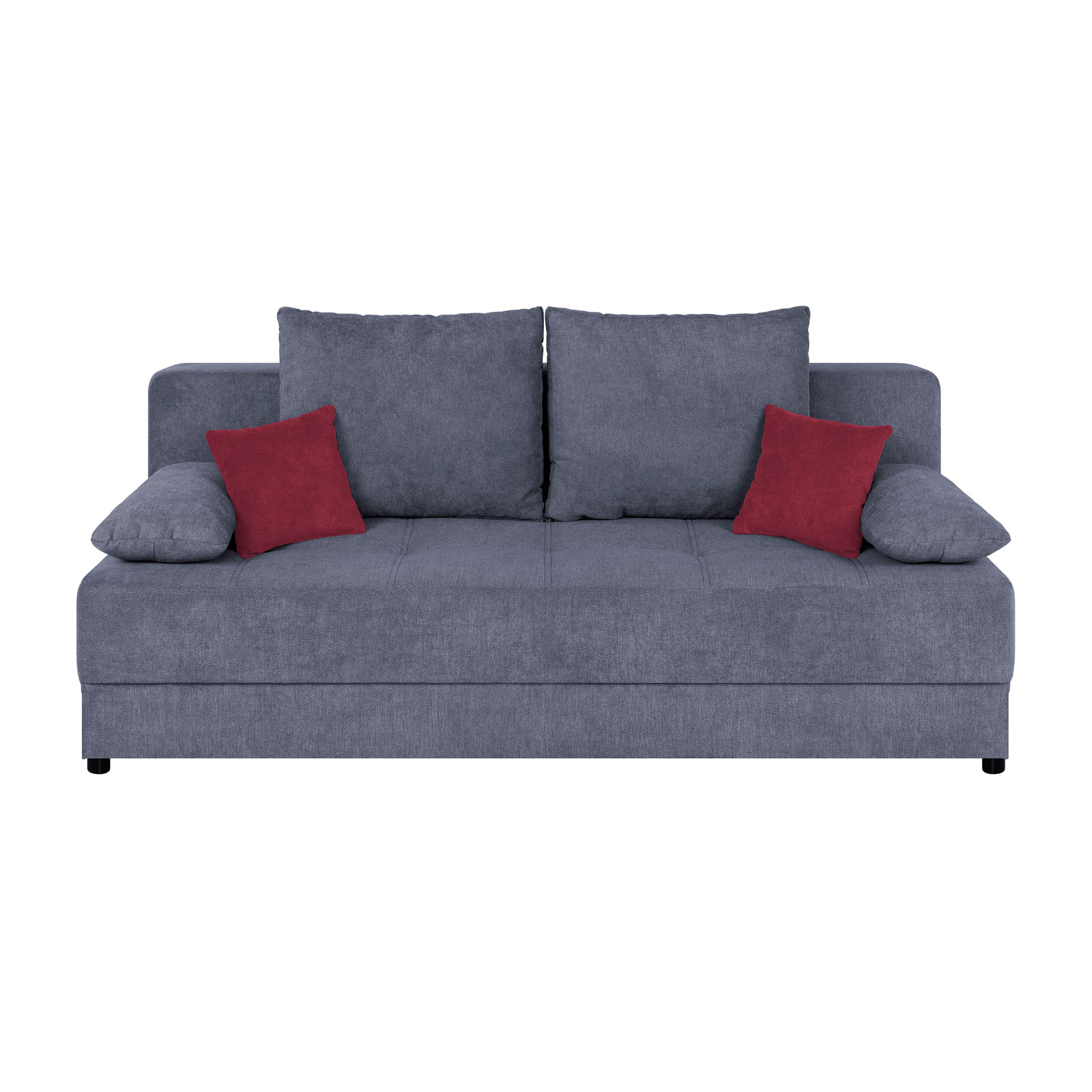 Schlafsofa - anthrazit - Boxspring - mit Staukasten