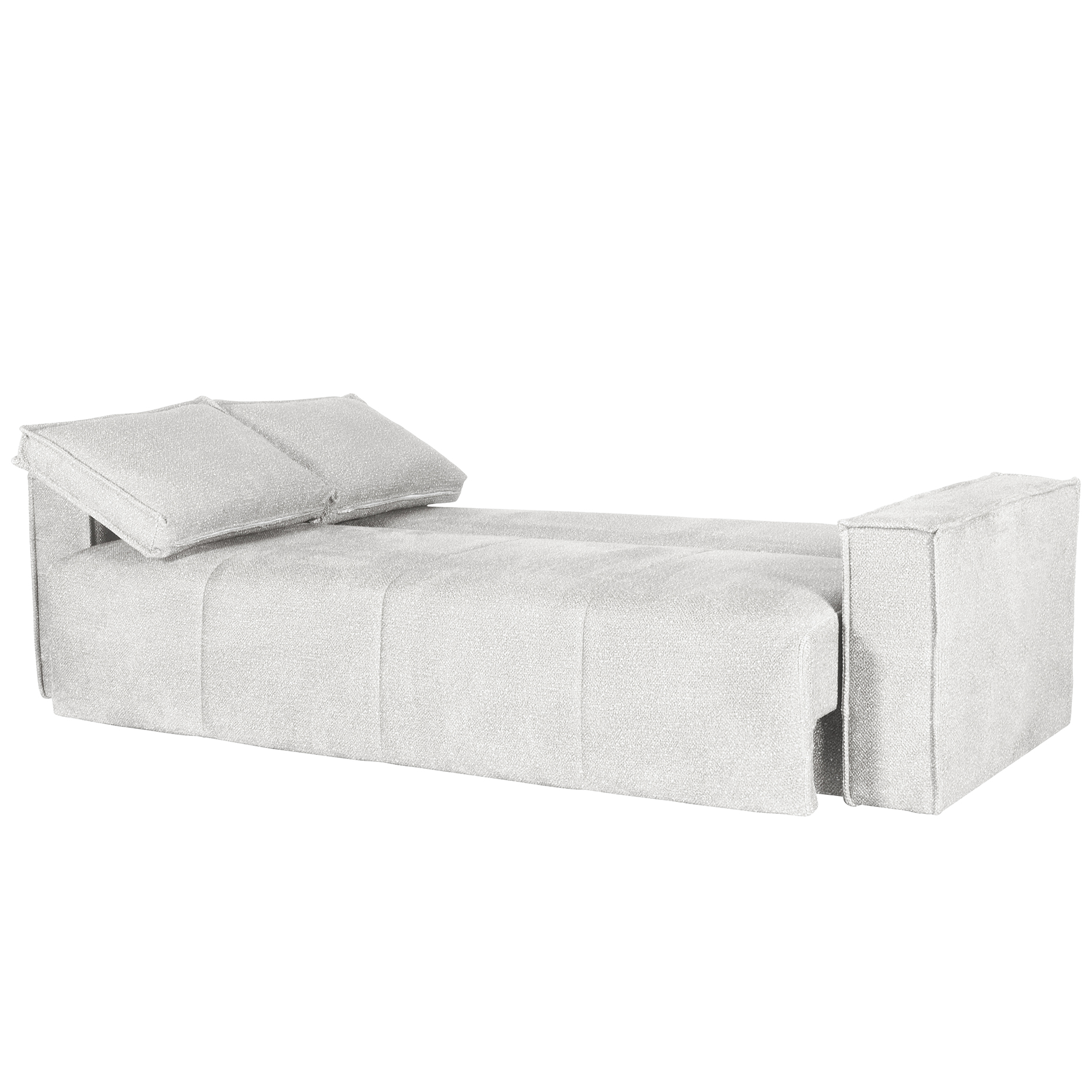 Schlafsofa - beige - Liegefunktion - Staukasten