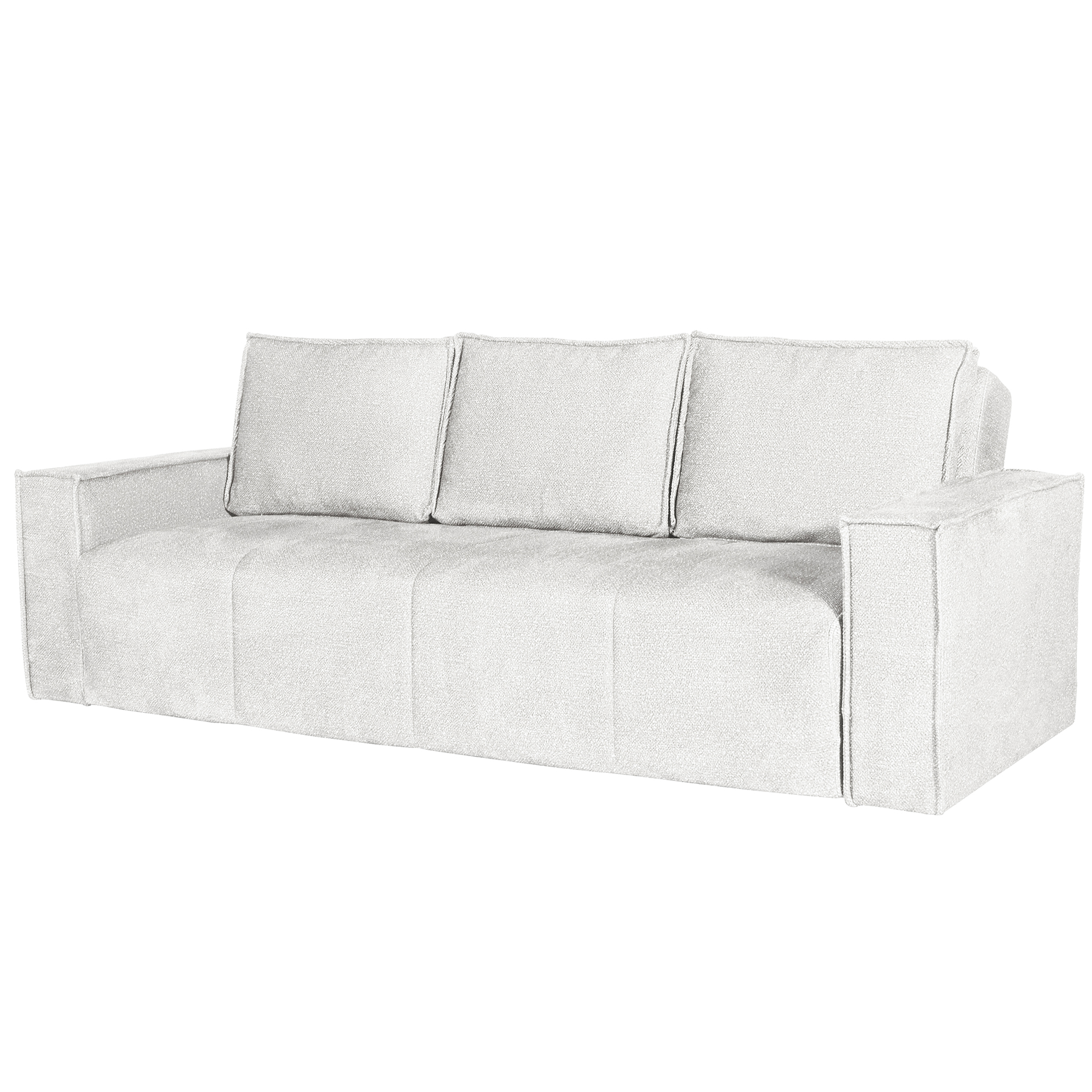 Schlafsofa - beige - Liegefunktion - Staukasten