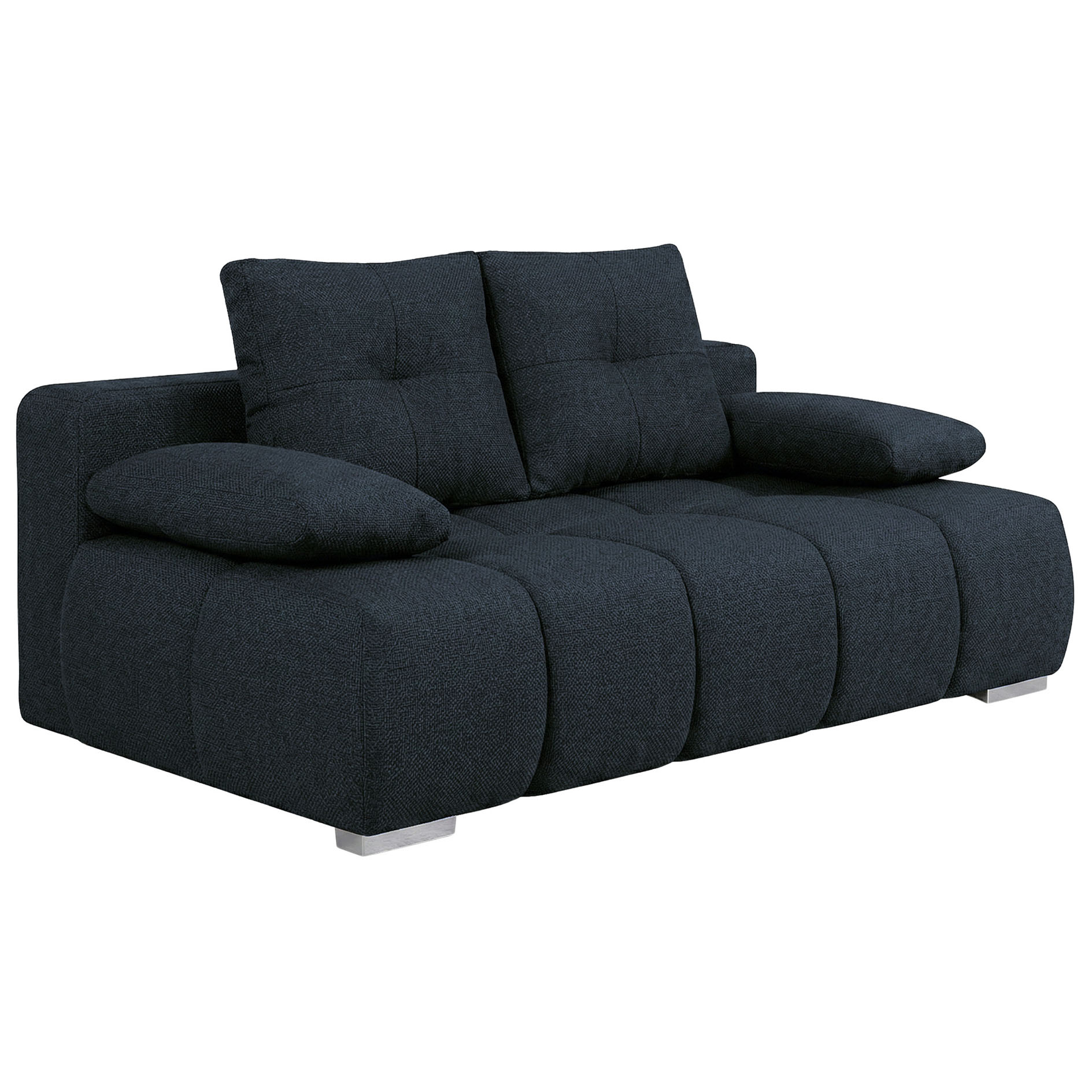 Schlafsofa - deepblue - Boxspringfederung - inkluisve Kissen