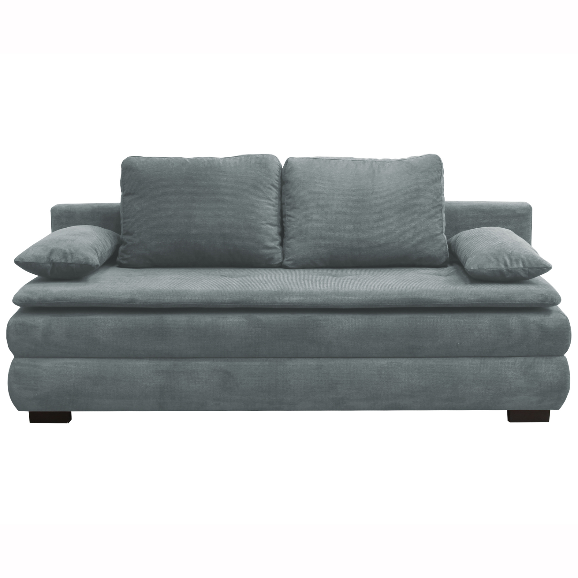 Schlafsofa - türkis - mit Staukasten - 202 cm