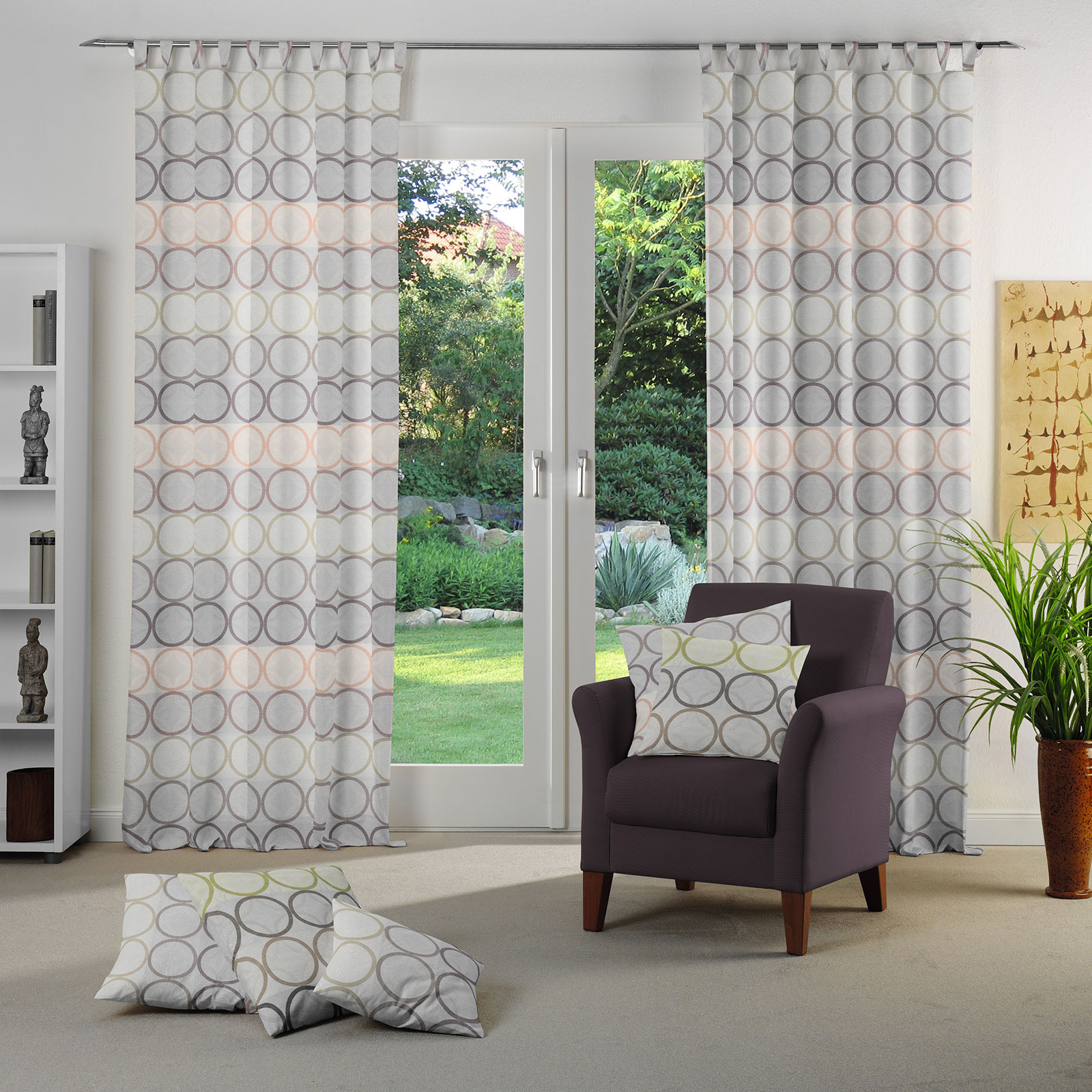 Schlaufenschal ZIRBELLO - rosé-lila - 255x132 cm