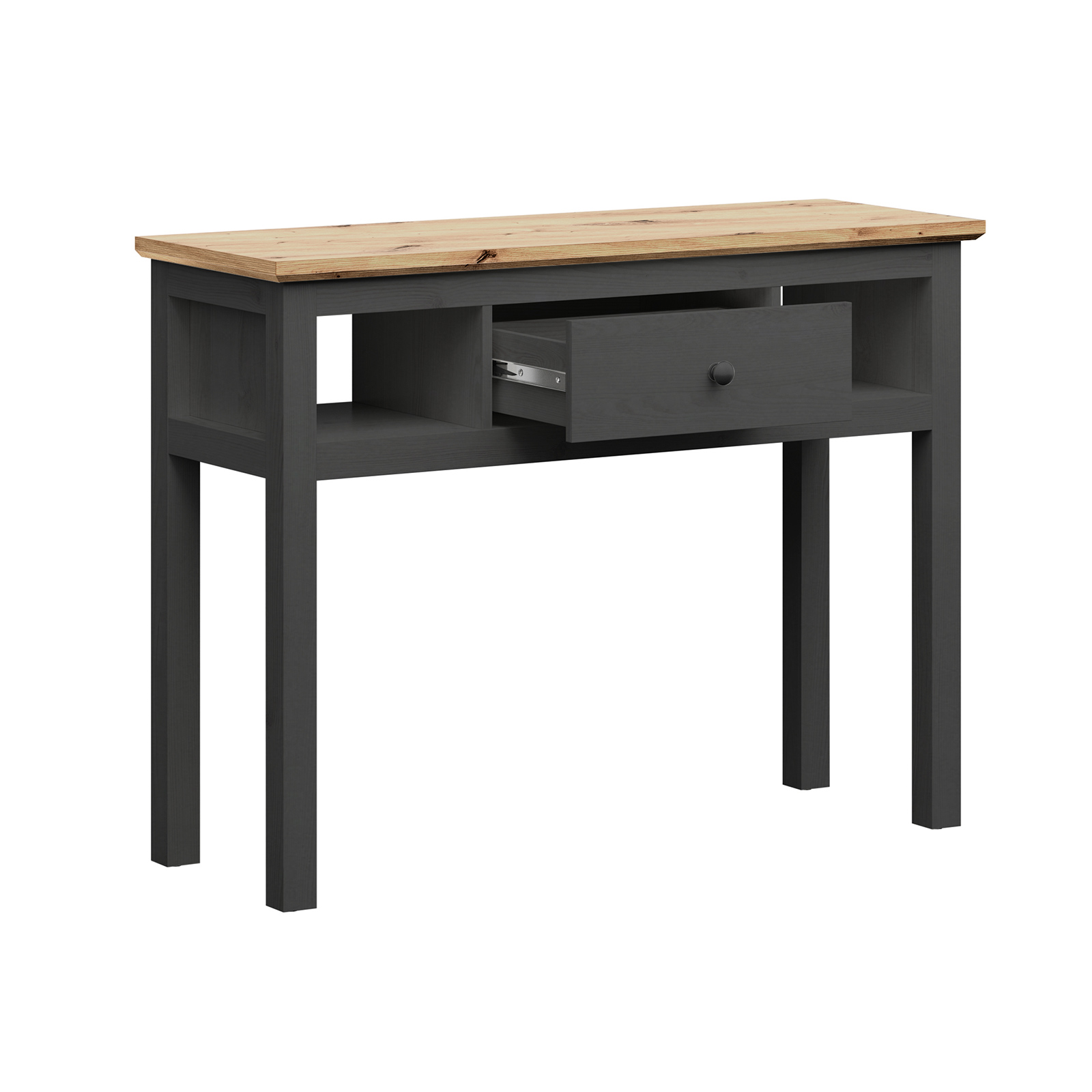 Schminktisch - Graphitoptik-Artisan Eiche - mit Schubkasten