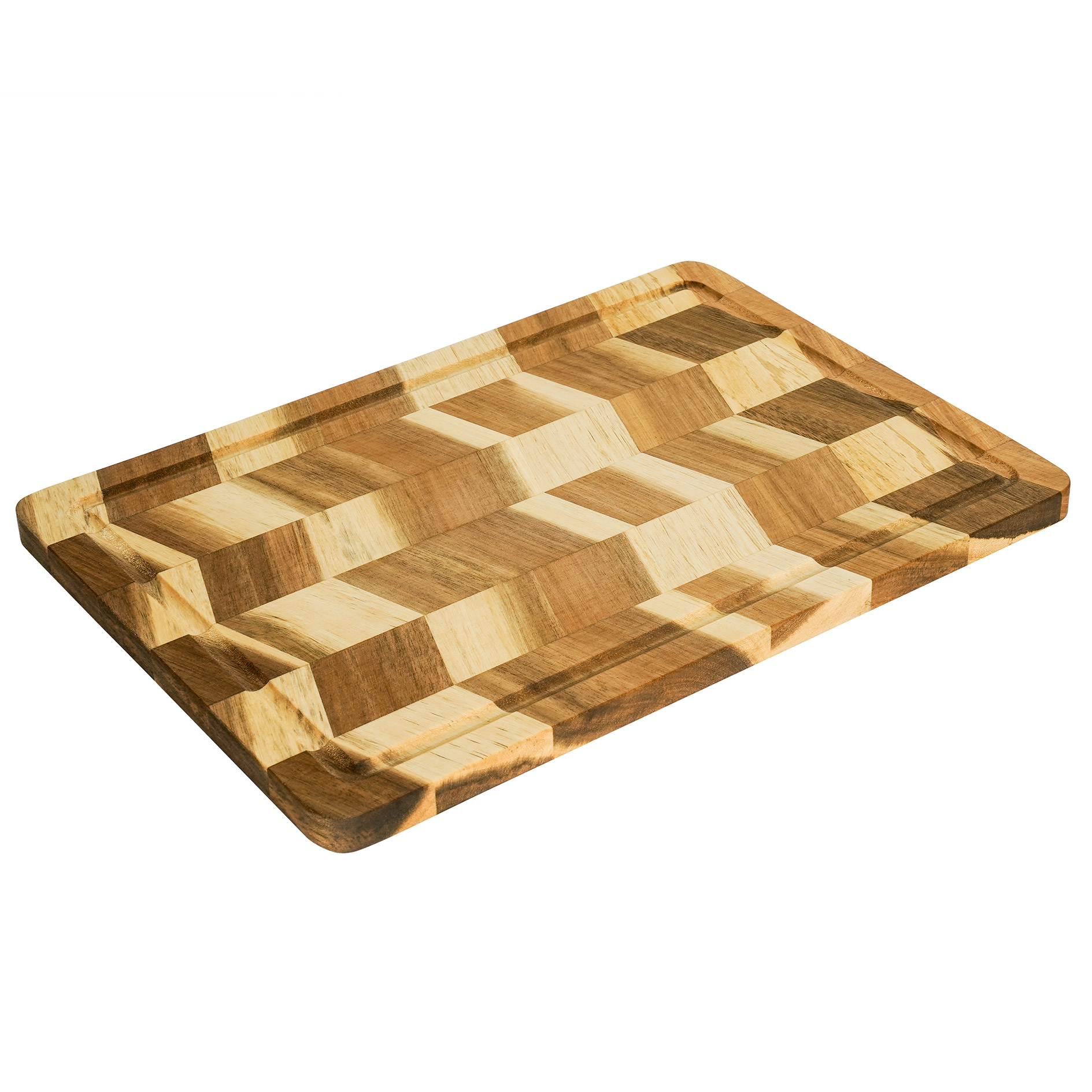 Schneidebrett - natur - Akazie massiv - 35x25 cm