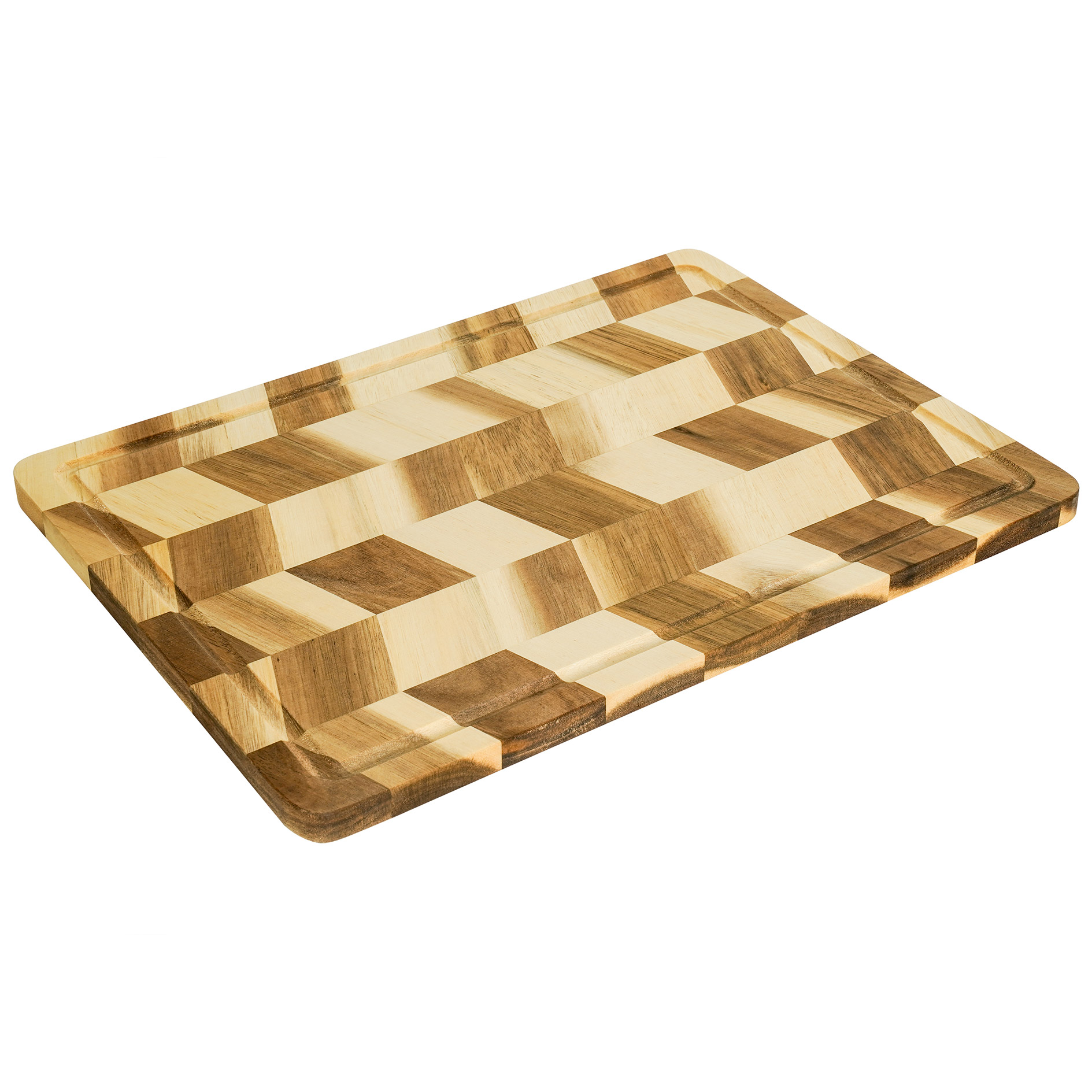 Schneidebrett - natur - Akazie massiv - 40x30 cm