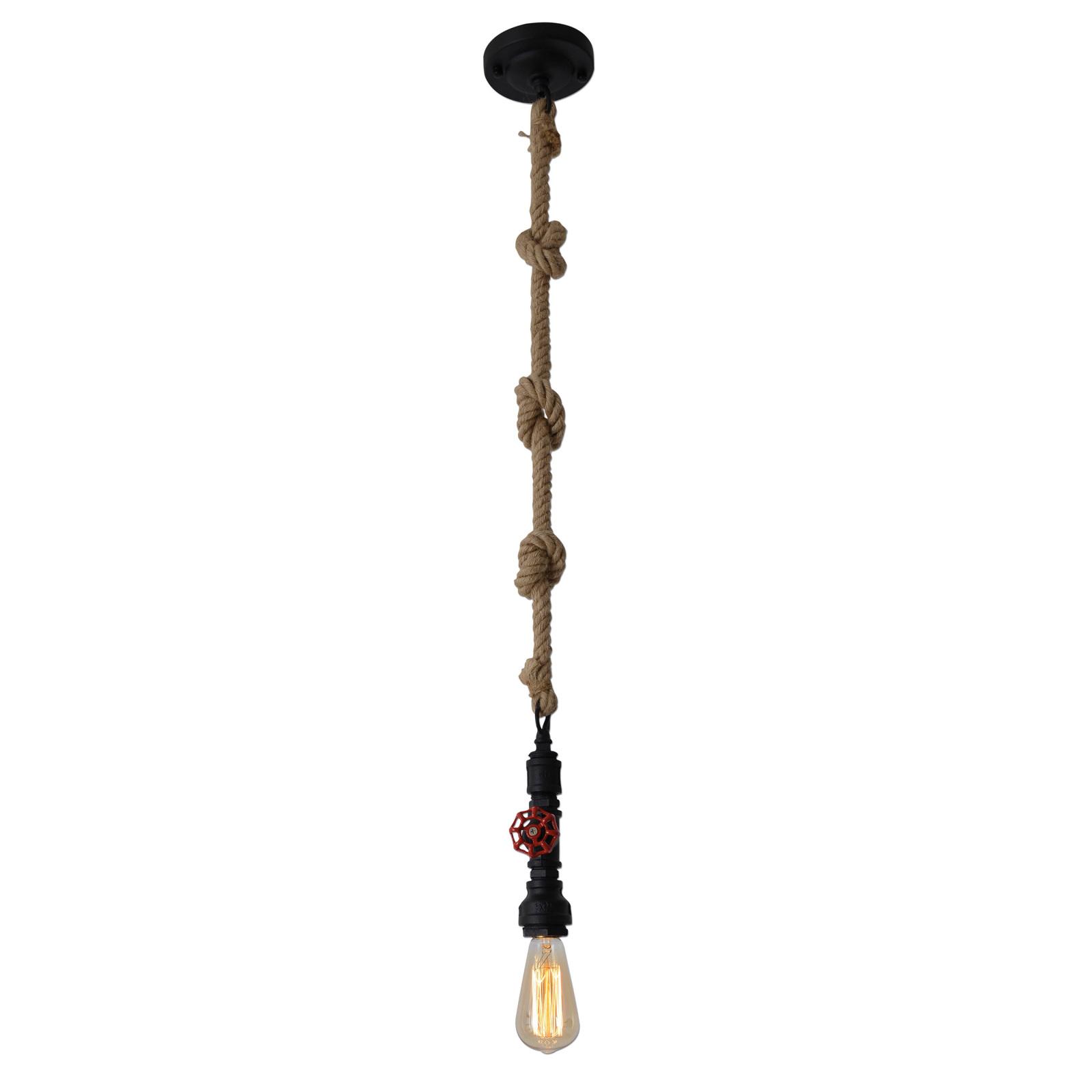 Schnurpendel REGIA - schwarz-beige - 145 cm