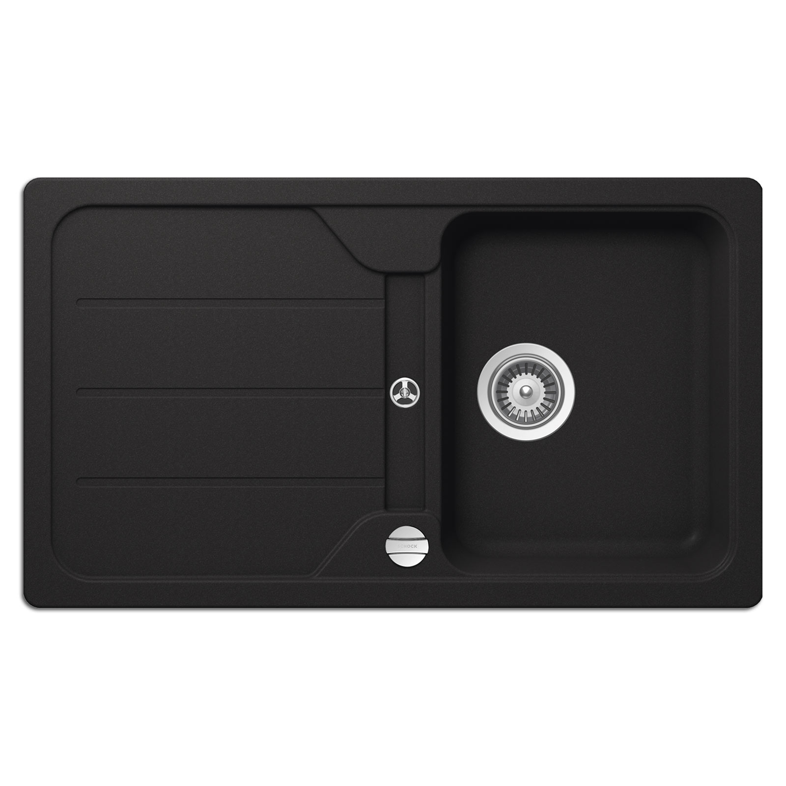 SCHOCK Einbauspüle CRISTALITE FORMHAUS D-100 - Onyx - 86x50 cm