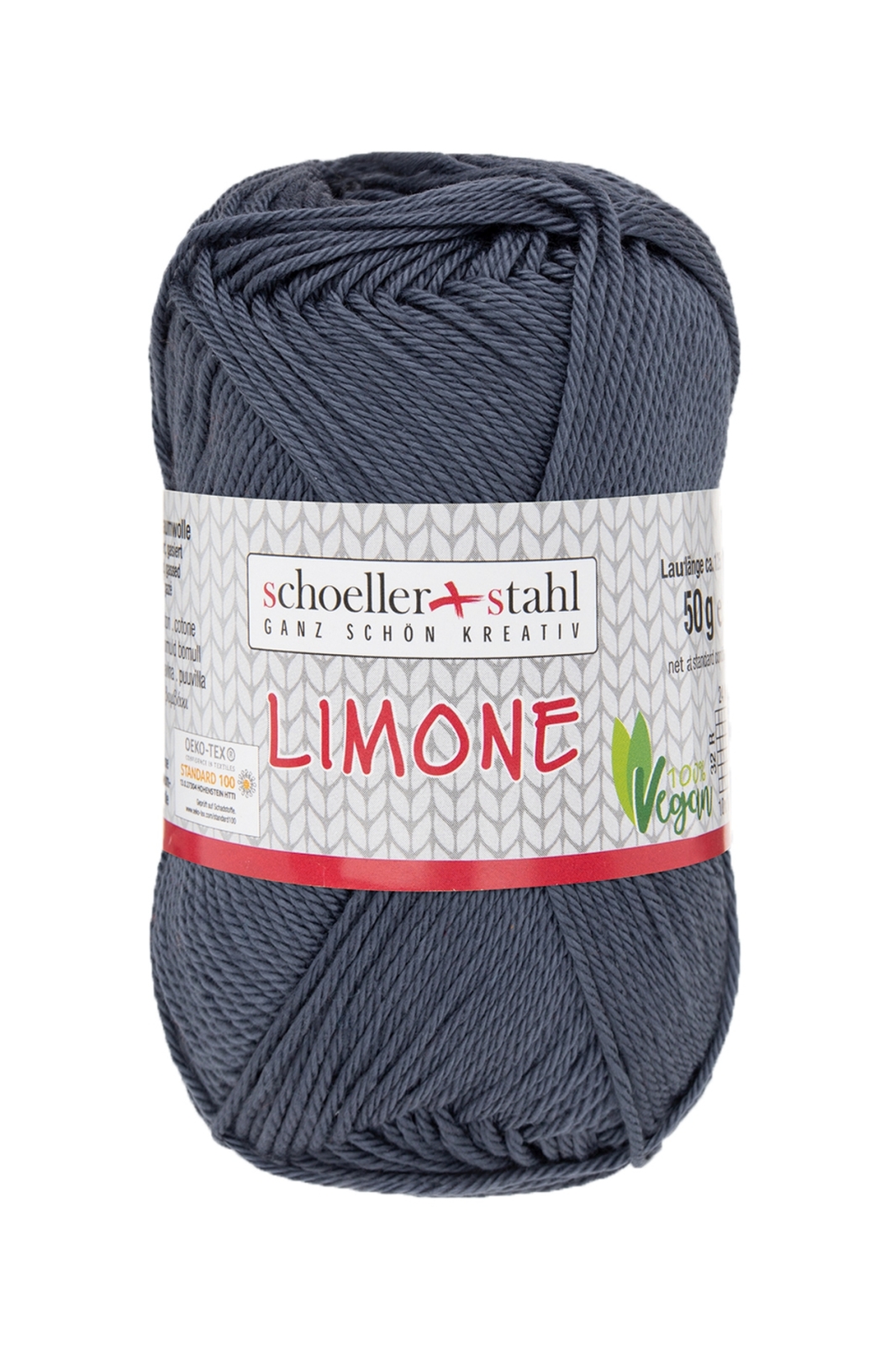 Schoeller und Stahl Baumwollgarn LIMONE - anthrazit - 50g