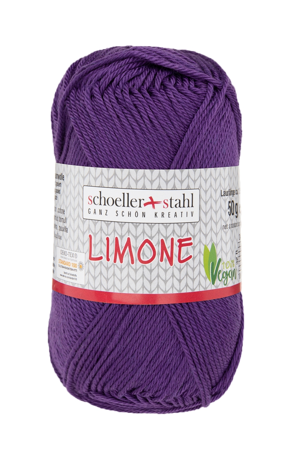 Schoeller und Stahl Baumwollgarn LIMONE - aubergine - 50g