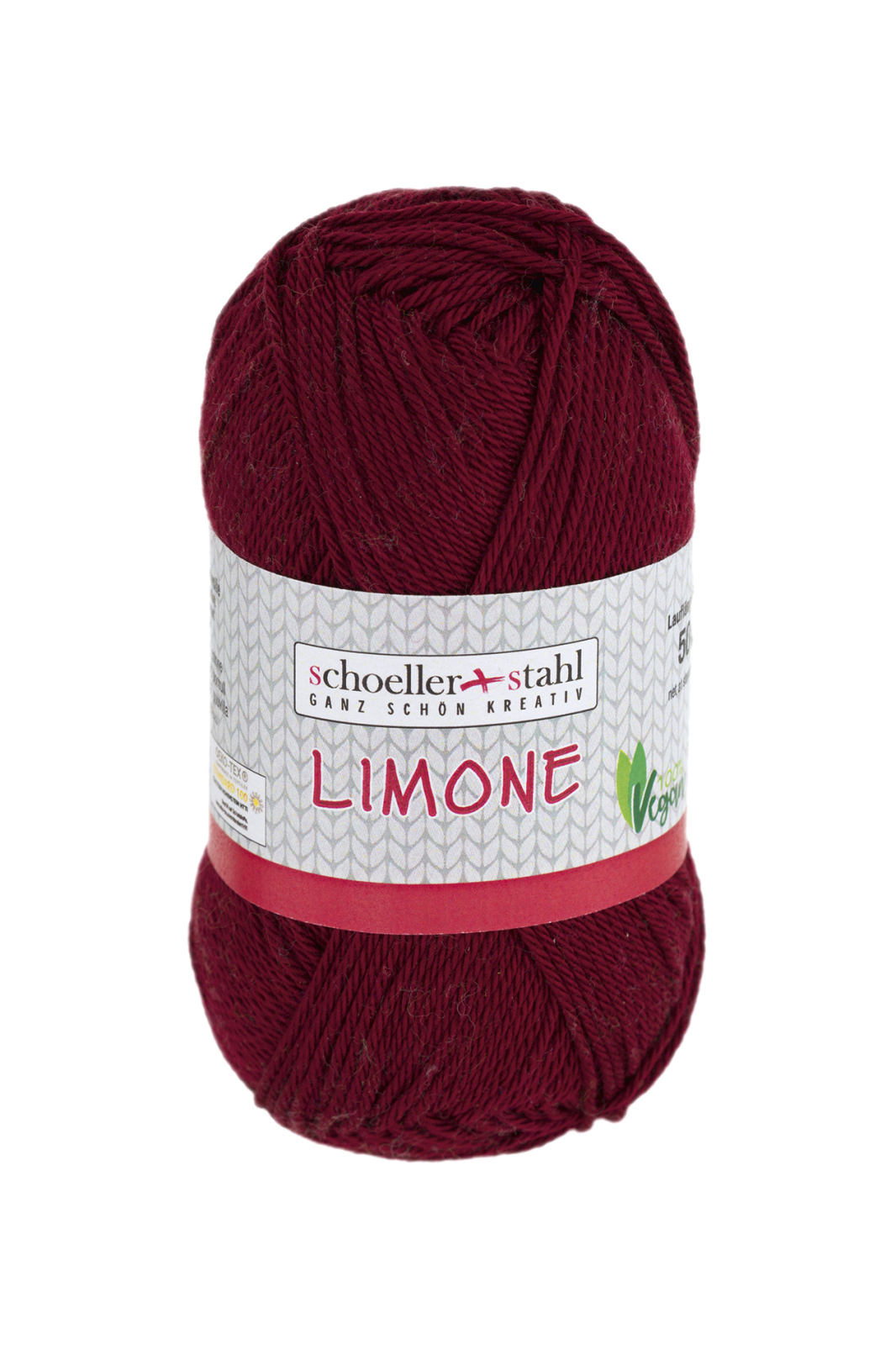 Schoeller und Stahl Baumwollgarn LIMONE - bordeaux - 50g