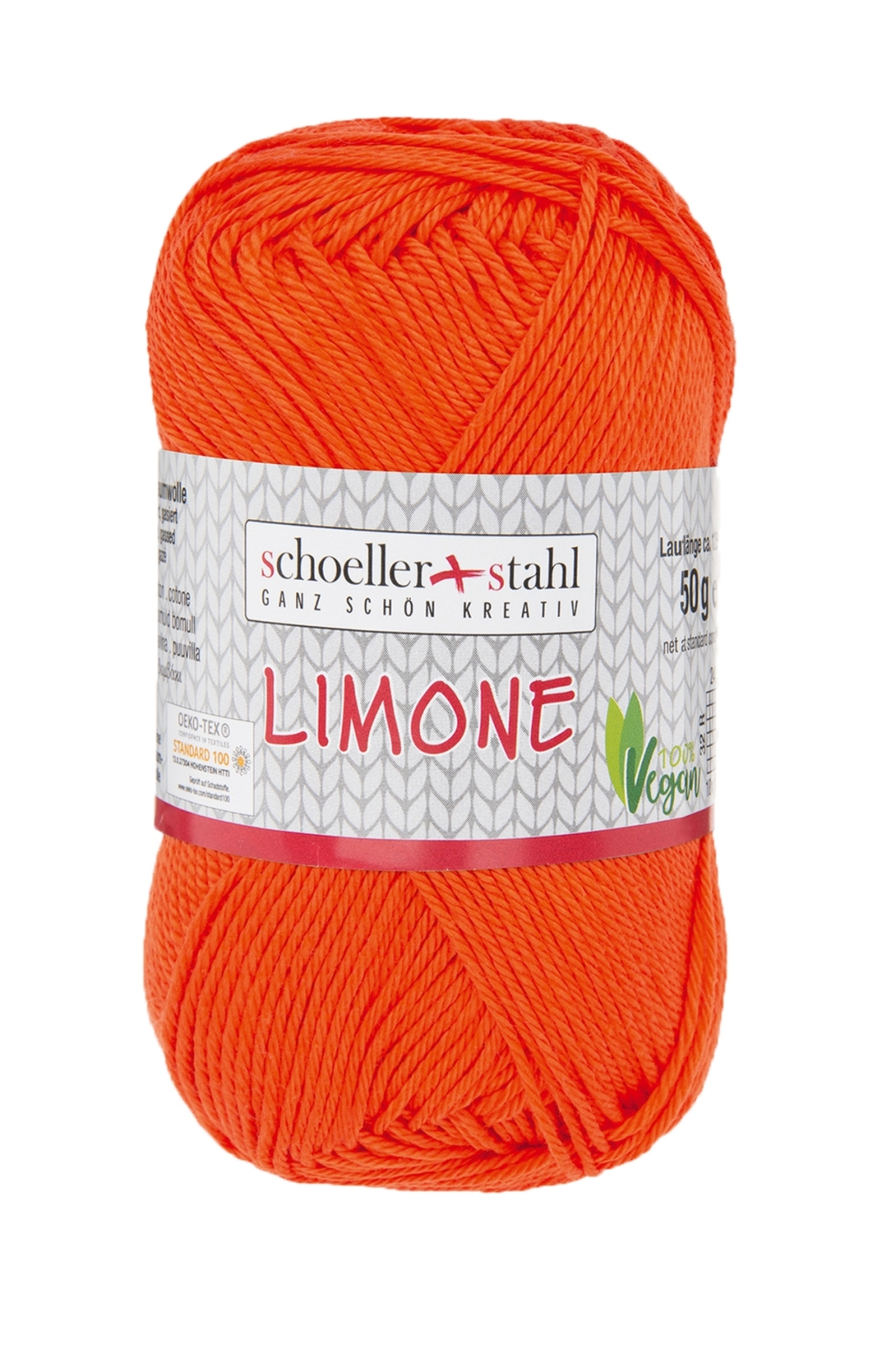 Schoeller und Stahl Baumwollgarn LIMONE - feuer - 50g