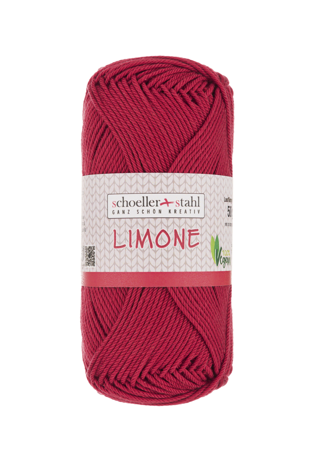 Schoeller und Stahl Baumwollgarn LIMONE - kirschrot - 50g