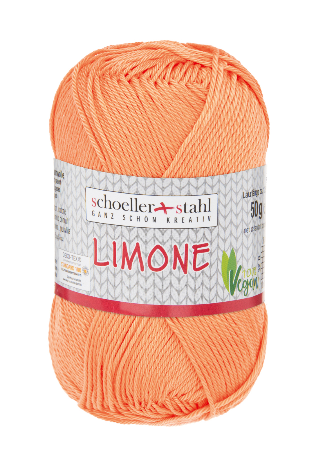 Schoeller und Stahl Baumwollgarn LIMONE - orange - 50g