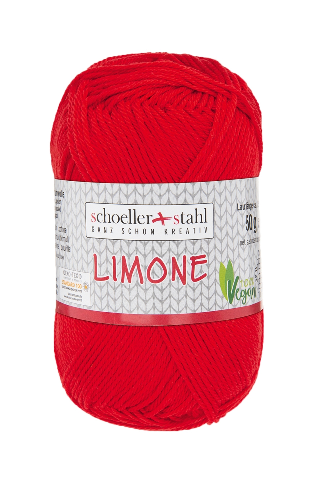 Schoeller und Stahl Baumwollgarn LIMONE - rot - 50g