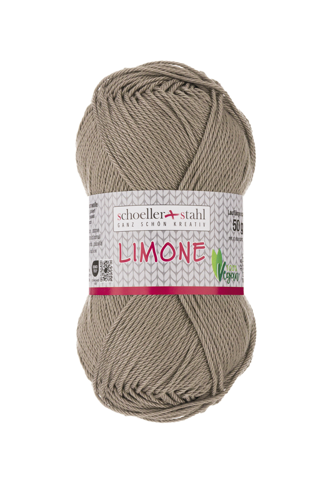 Schoeller und Stahl Baumwollgarn LIMONE - taupe - 50g
