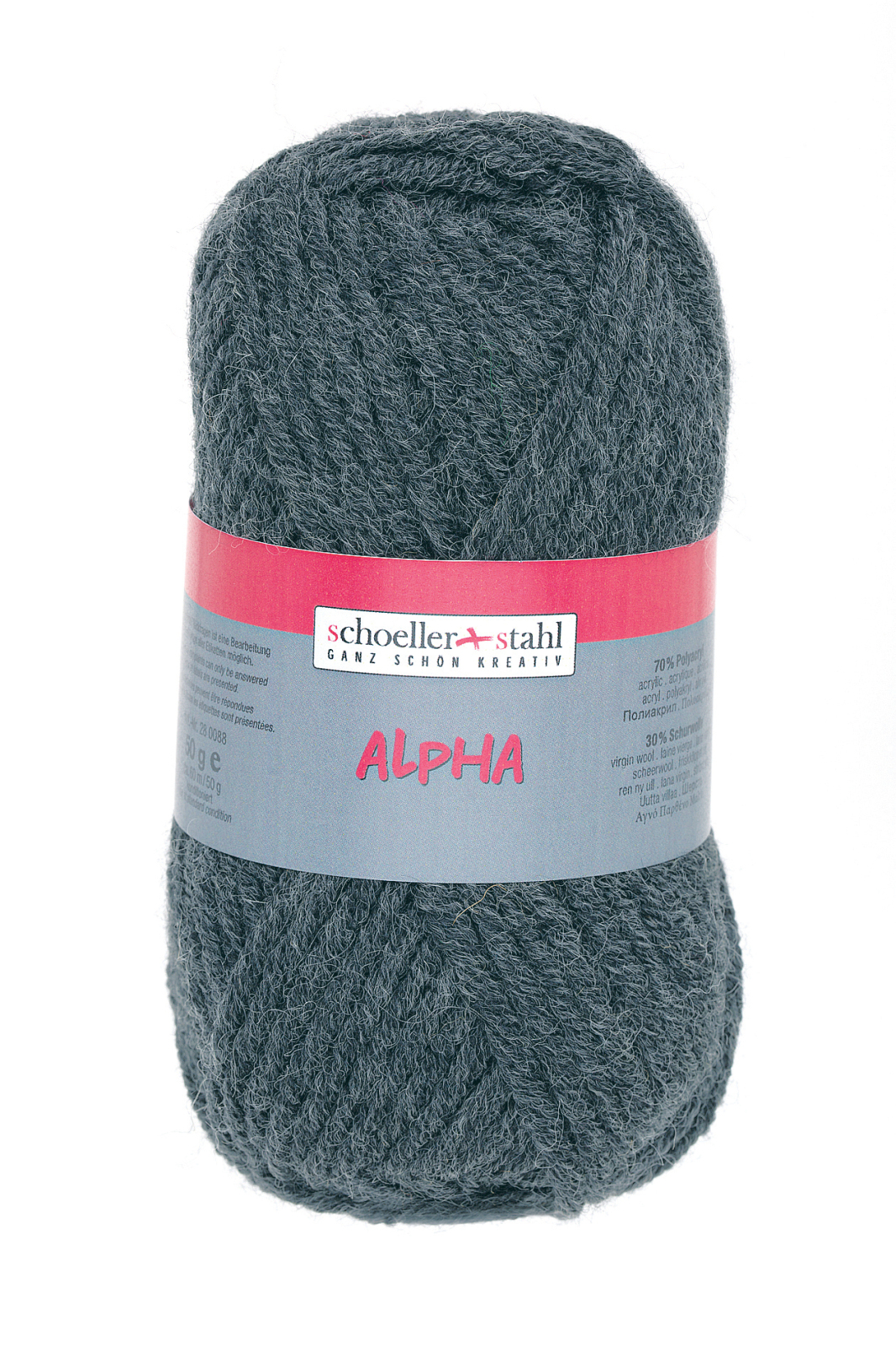 Schoeller und Stahl Garn ALPHA - anthrazit meliert - 50g