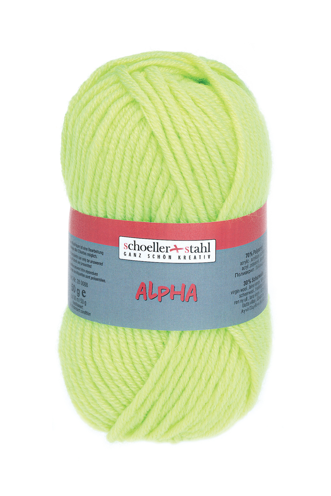 Schoeller und Stahl Garn ALPHA - neongelb - 50g
