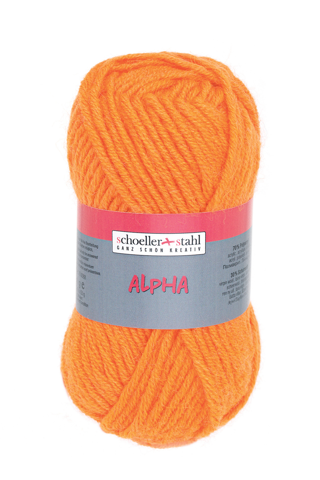 Schoeller und Stahl Garn ALPHA - neonorange - 50g