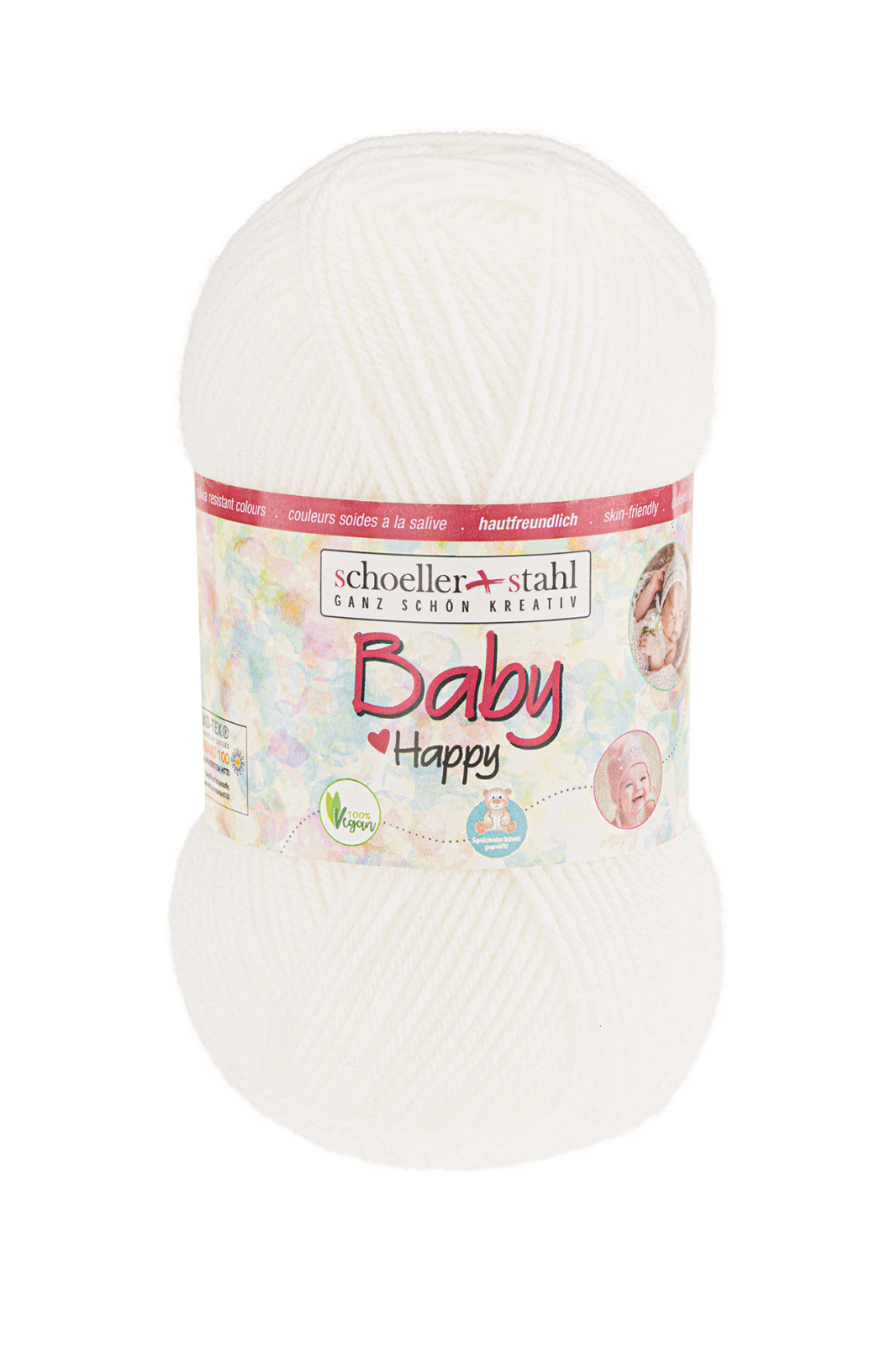Schoeller und Stahl Garn BABY HAPPY - weiß - 50g