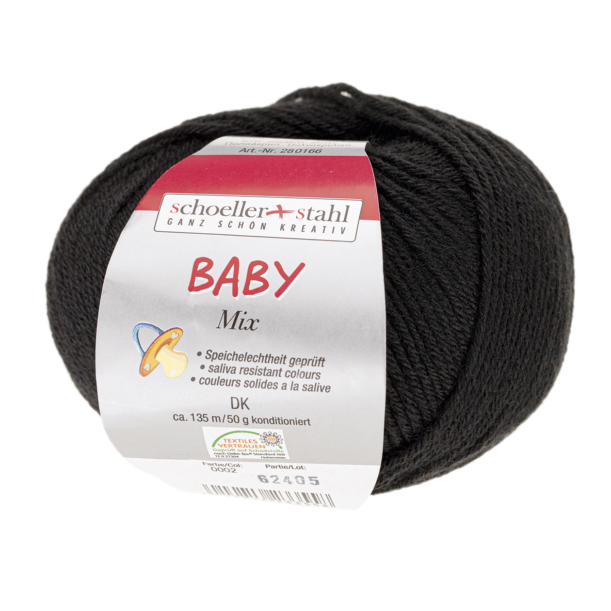 Schoeller und Stahl Garn BABY MIX - schwarz - 50g