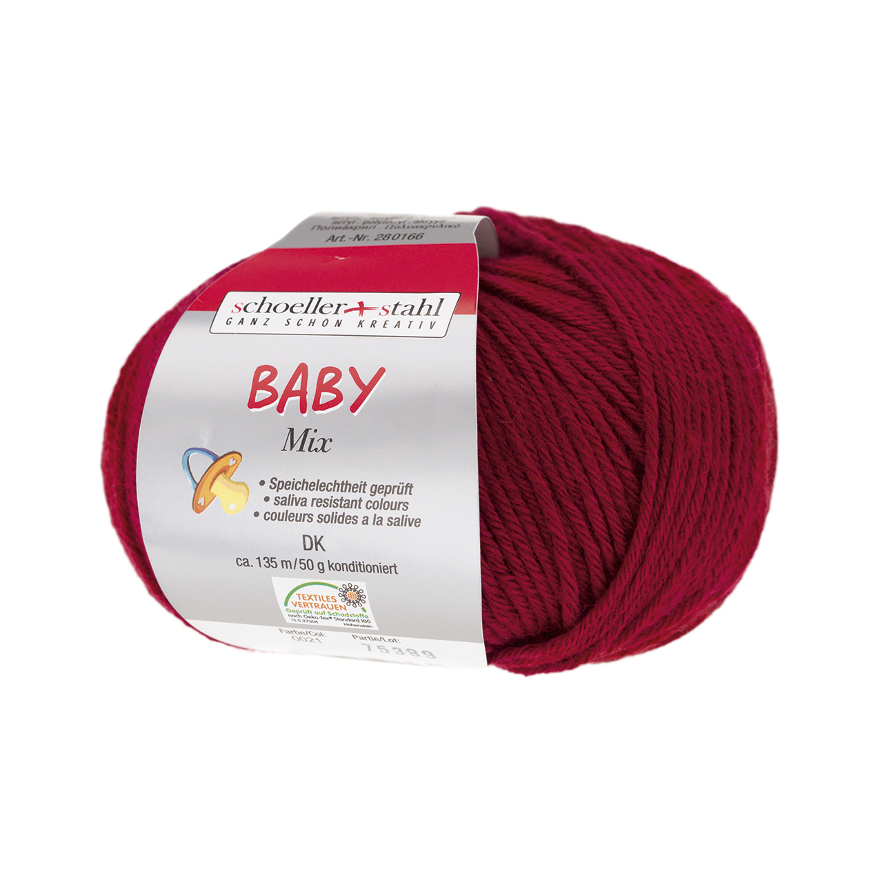 Schoeller und Stahl Garn BABY MIX - weinrot - 50g