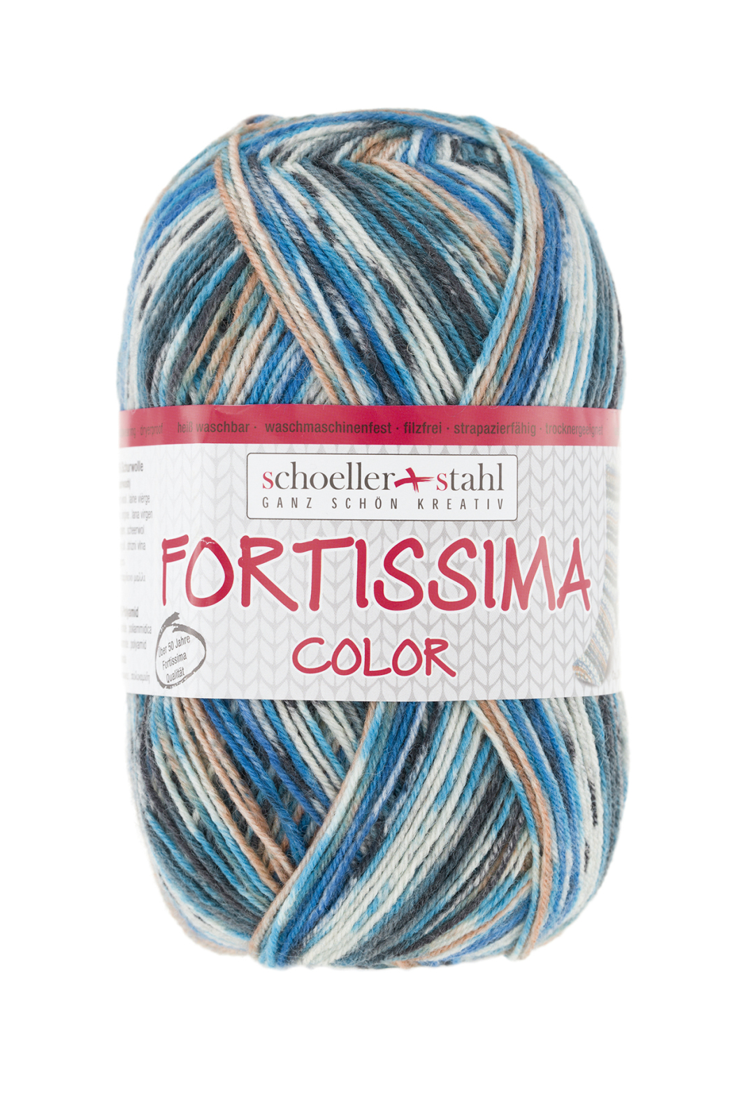 Schoeller und Stahl Garn FORTISSIMA - eichelhäher - 4-fach color - 100g