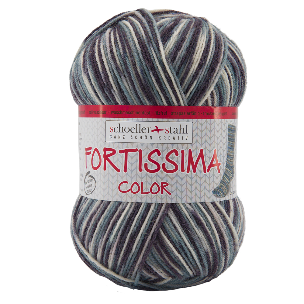 Schoeller und Stahl Garn FORTISSIMA - grey - 4-fach color - 100g