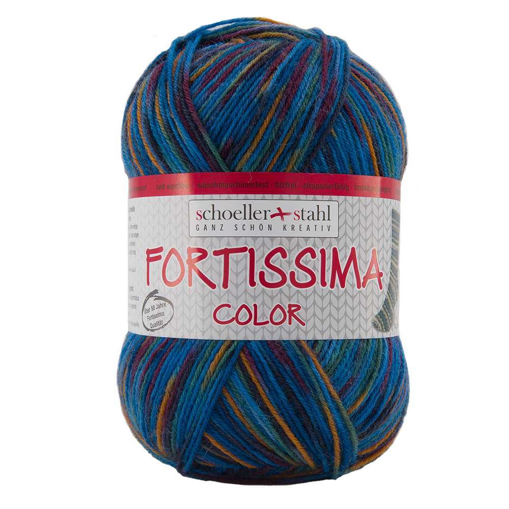 Schoeller und Stahl Garn FORTISSIMA - jeans - 4-fach color - 100g