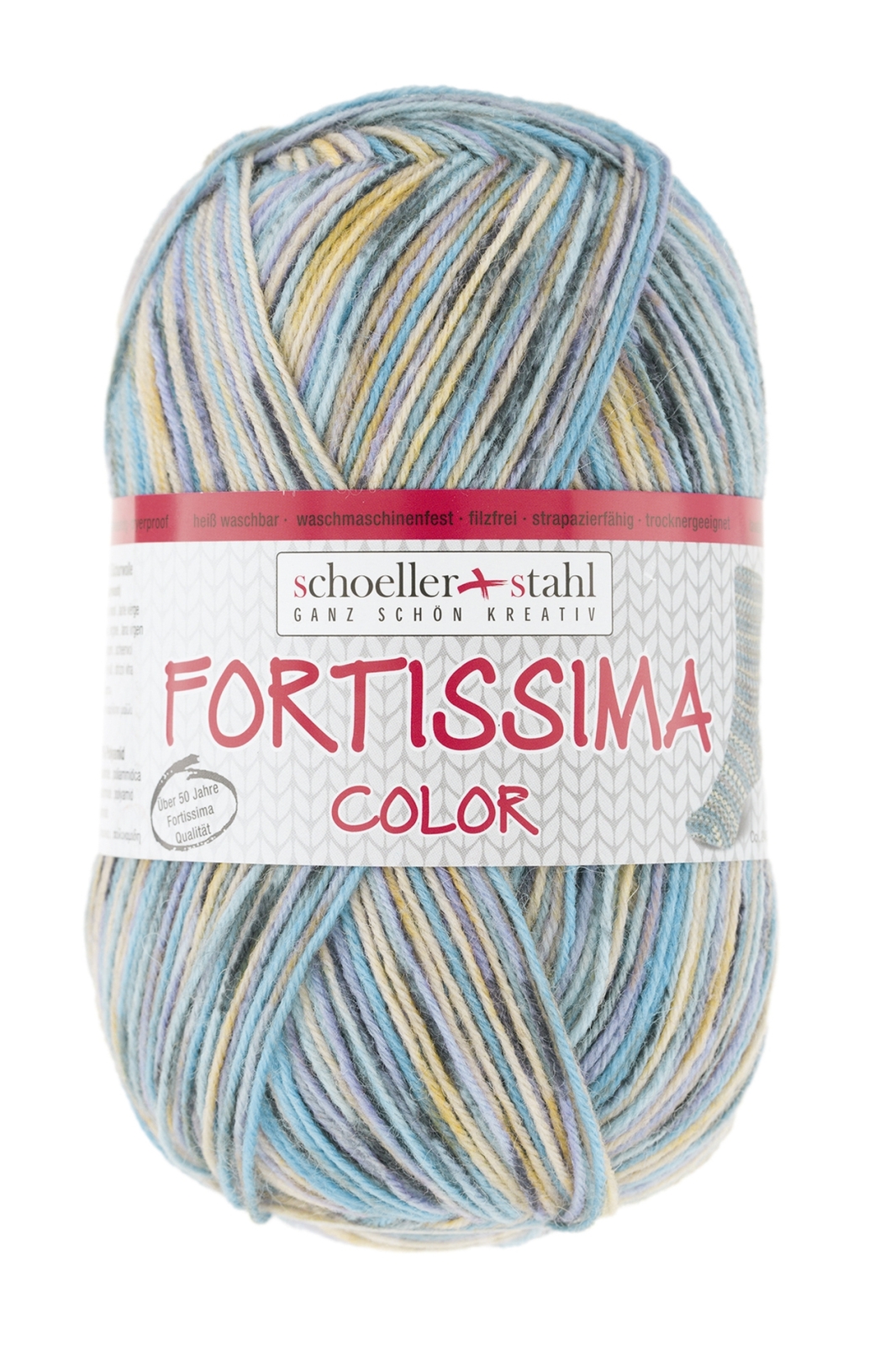Schoeller und Stahl Garn FORTISSIMA - kiesel - 4-fach color - 100g