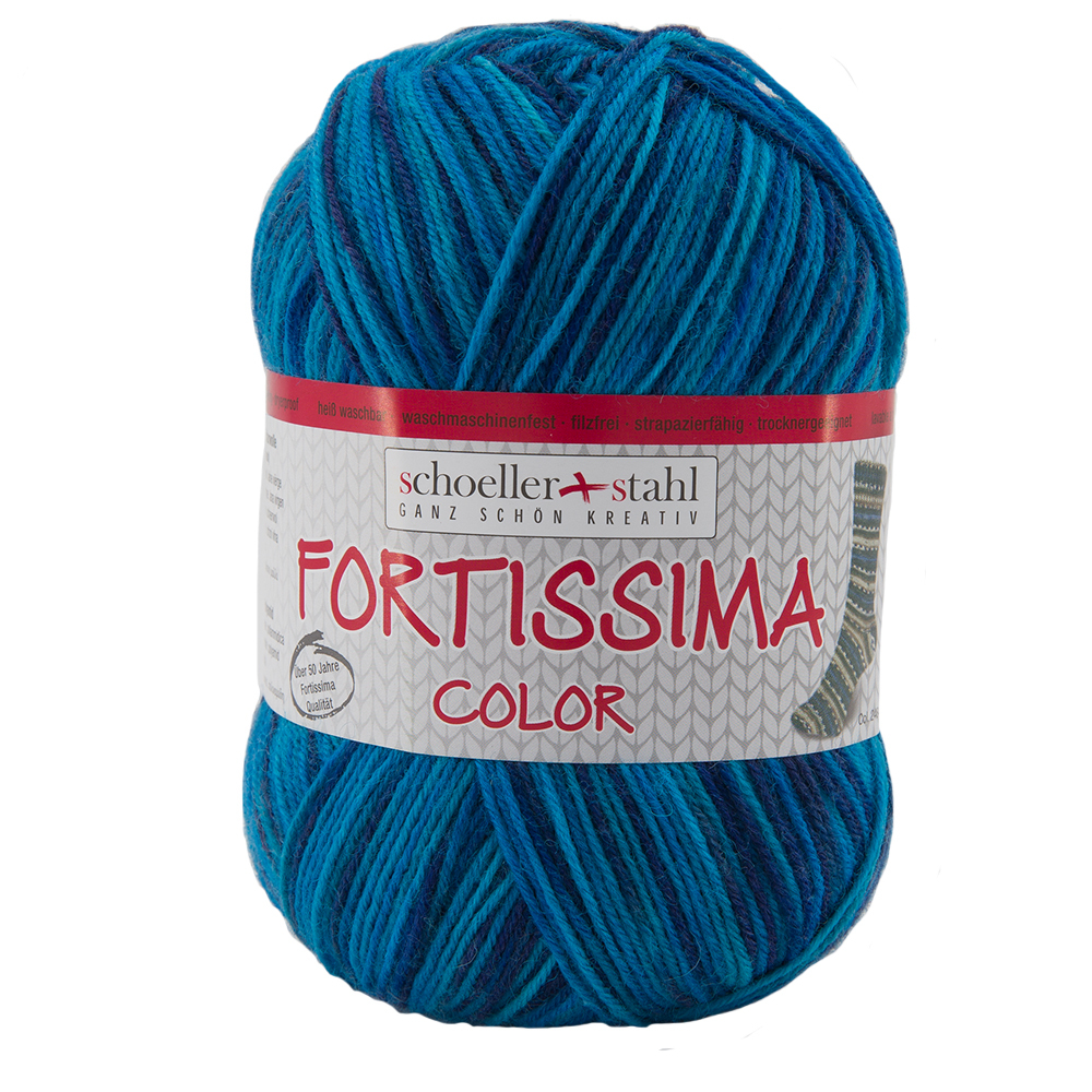 Schoeller und Stahl Garn FORTISSIMA - lagune - 4-fach color - 100g