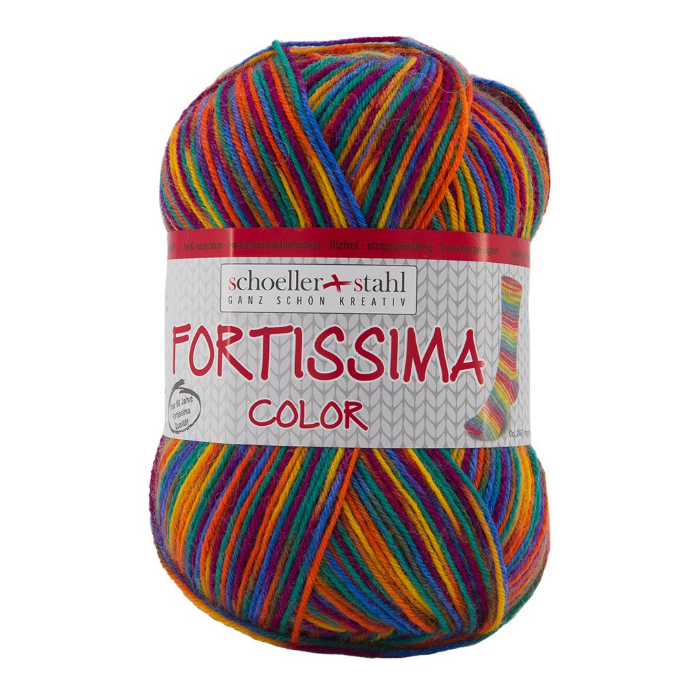 Schoeller und Stahl Garn FORTISSIMA - lampion - 4-fach color - 100g