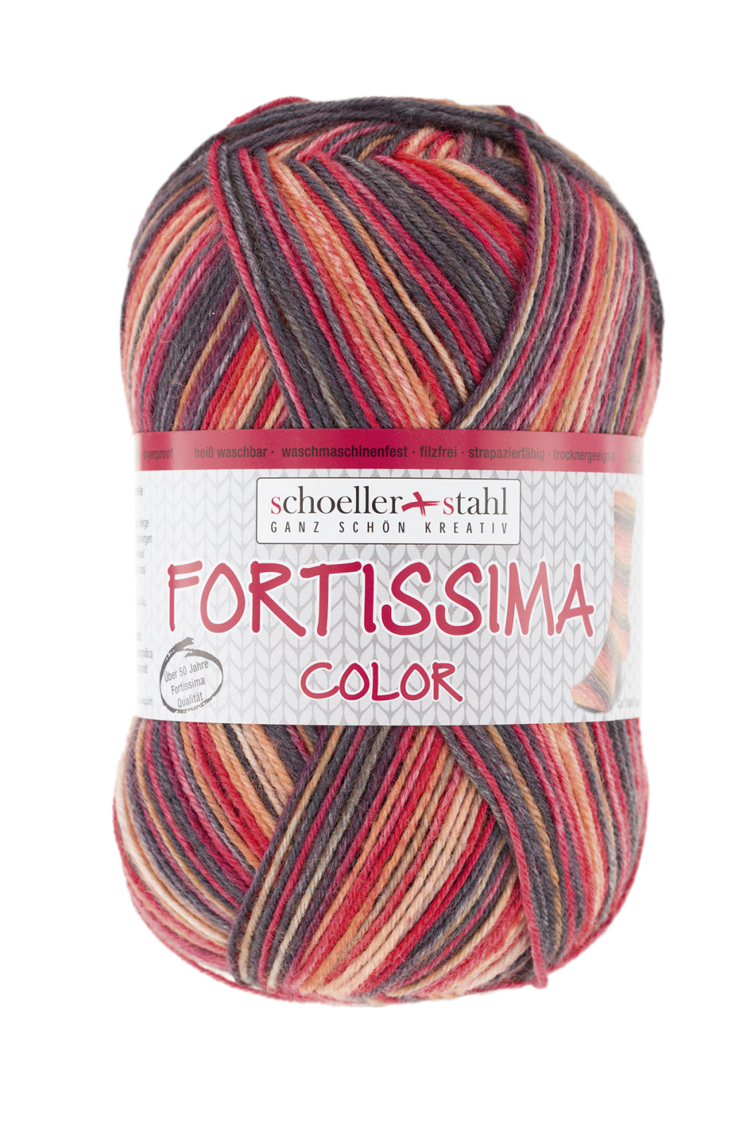 Schoeller und Stahl Garn FORTISSIMA - lava - 4-fach color - 100g