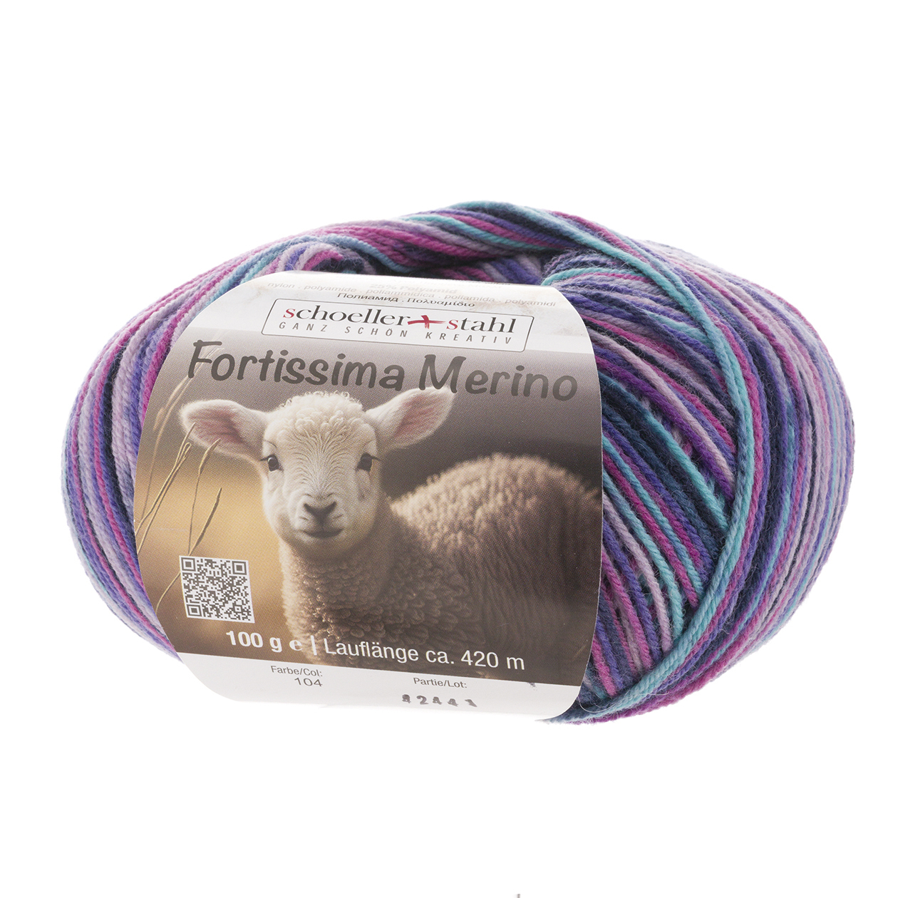 Schoeller und Stahl Garn FORTISSIMA MERINO - berry - 100g