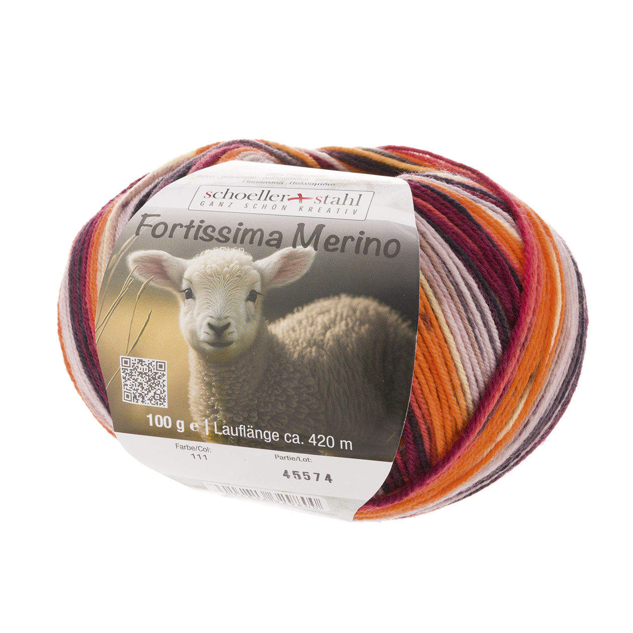 Schoeller und Stahl Garn FORTISSIMA MERINO - dahlie - 100g