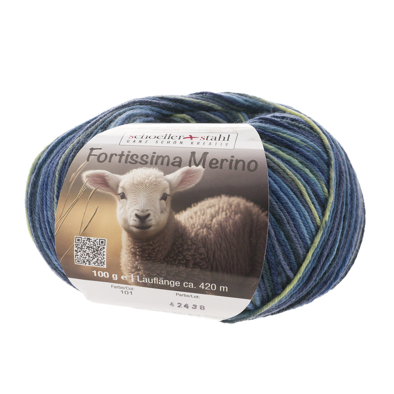Schoeller und Stahl Garn FORTISSIMA MERINO - denim - 100g