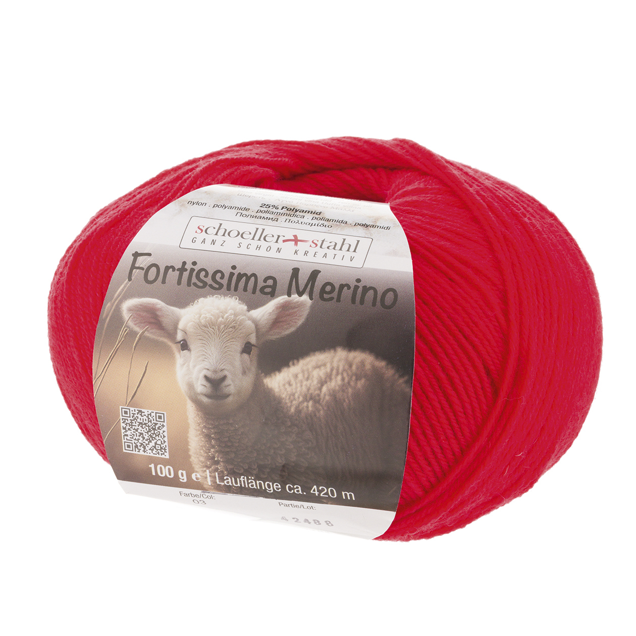Schoeller und Stahl Garn FORTISSIMA MERINO - kirsch - 100g