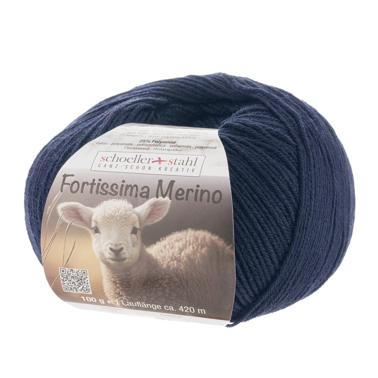 Schoeller und Stahl Garn FORTISSIMA MERINO - nachtblau - 100g