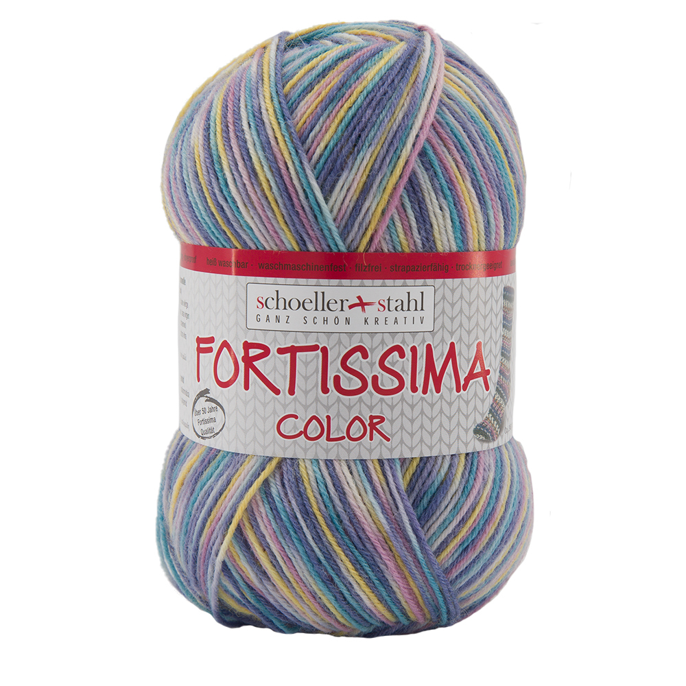 Schoeller und Stahl Garn FORTISSIMA - natur - 4-fach color - 100g