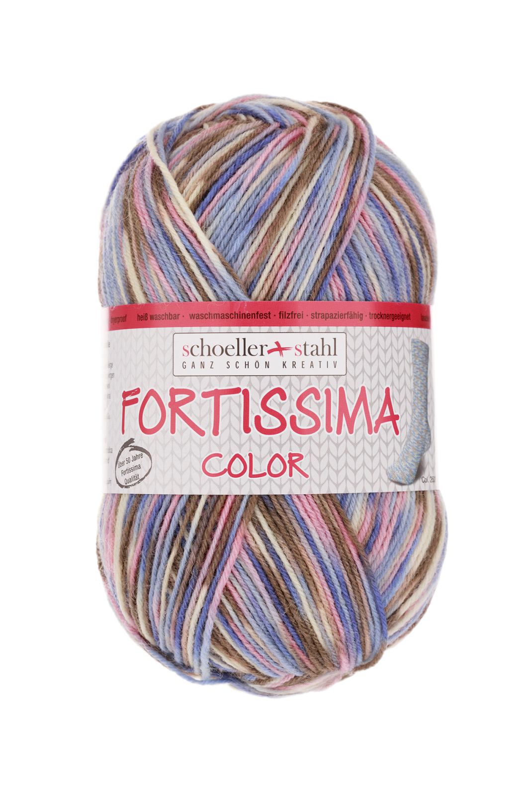 Schoeller und Stahl Garn FORTISSIMA - raureif - 4-fach color - 100g