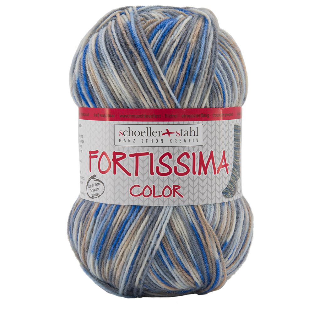 Schoeller und Stahl Garn FORTISSIMA - wolke - 4-fach color - 100g