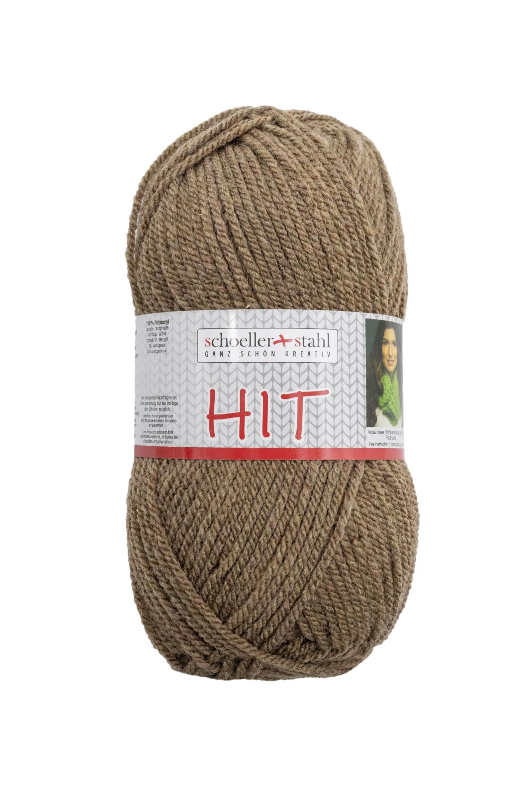 Schoeller und Stahl Garn HIT - braun meliert - 50g