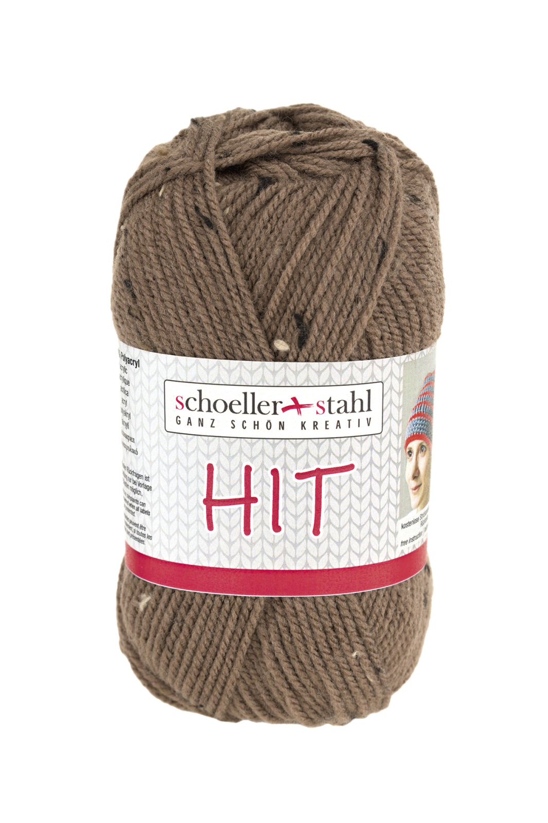Schoeller und Stahl Garn HIT - braun Tweed - 50g